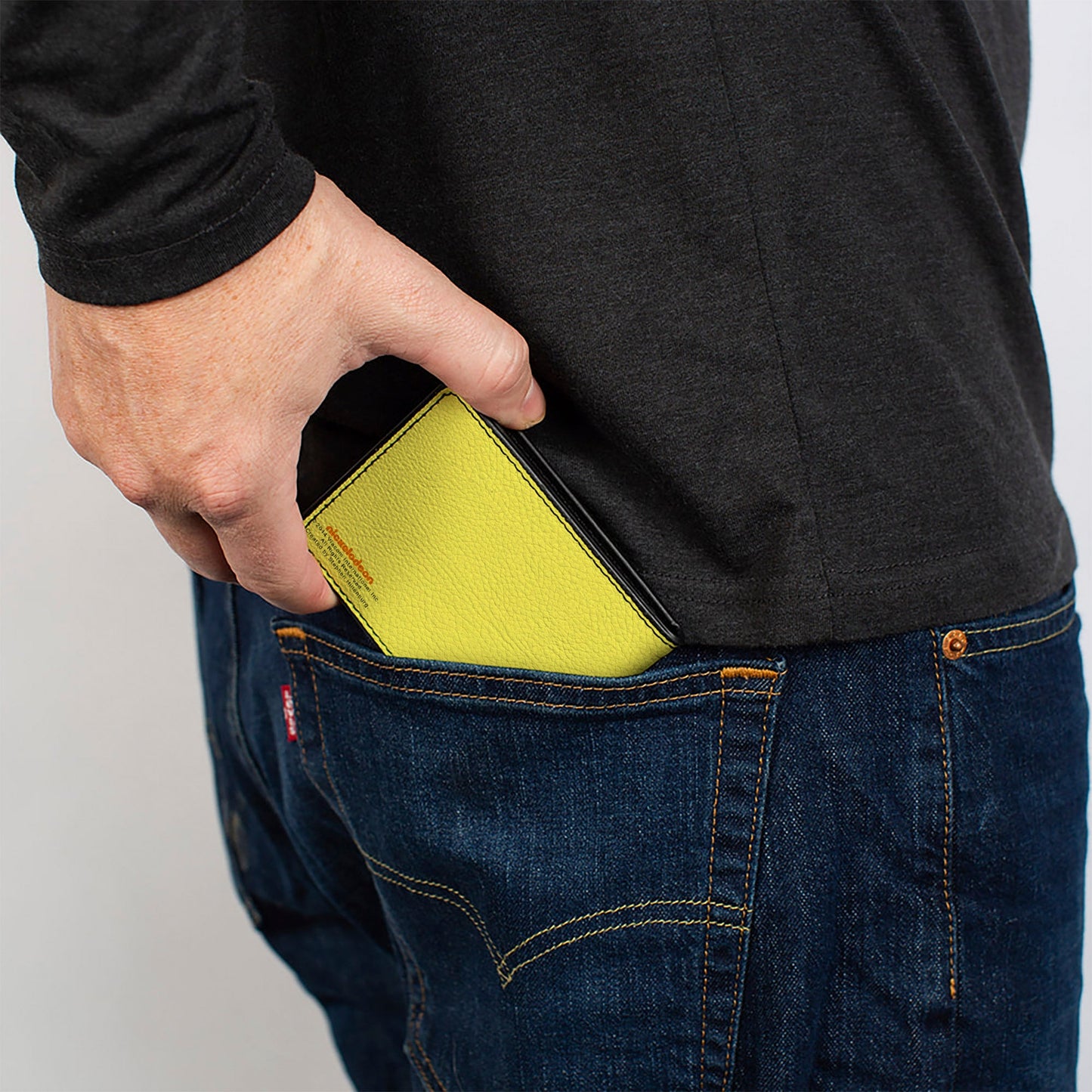 Bi-Fold Wallet - SpongeBob Face CLOSE-UP Yellows