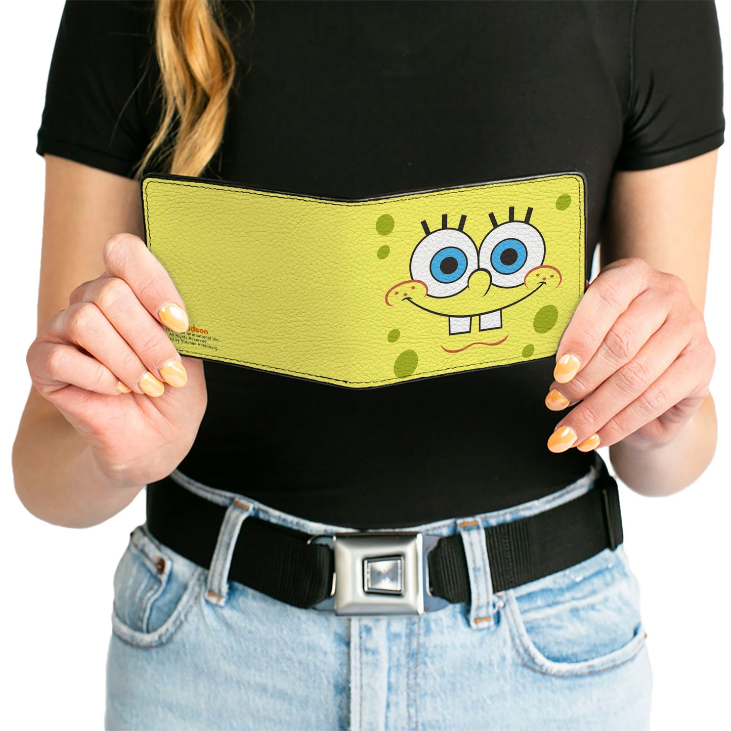 Bi-Fold Wallet - SpongeBob Face CLOSE-UP Yellows