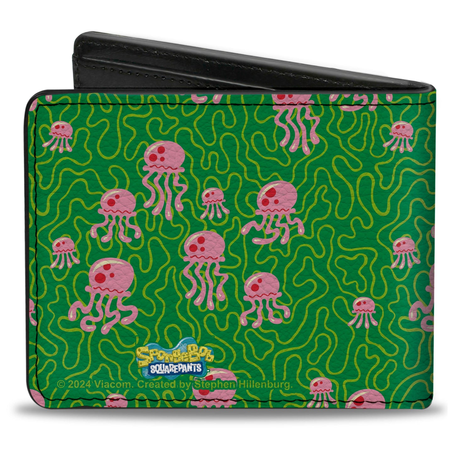 Bi-Fold Wallet - SpongeBob SquarePants Jellyfish and Coral Greens/Pinks