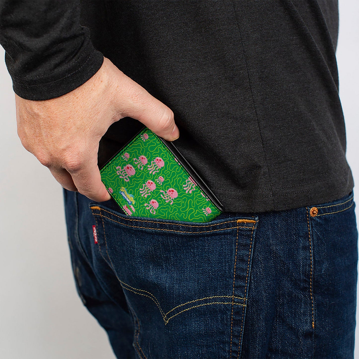 Bi-Fold Wallet - SpongeBob SquarePants Jellyfish and Coral Greens/Pinks
