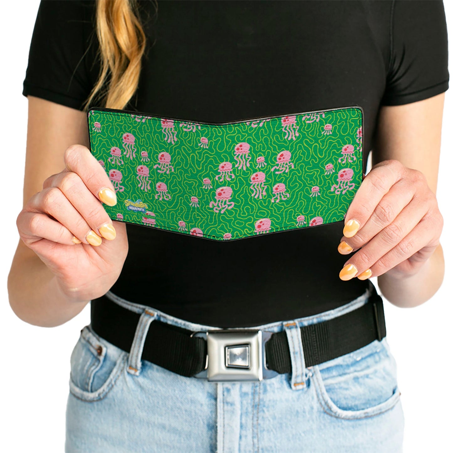 Bi-Fold Wallet - SpongeBob SquarePants Jellyfish and Coral Greens/Pinks