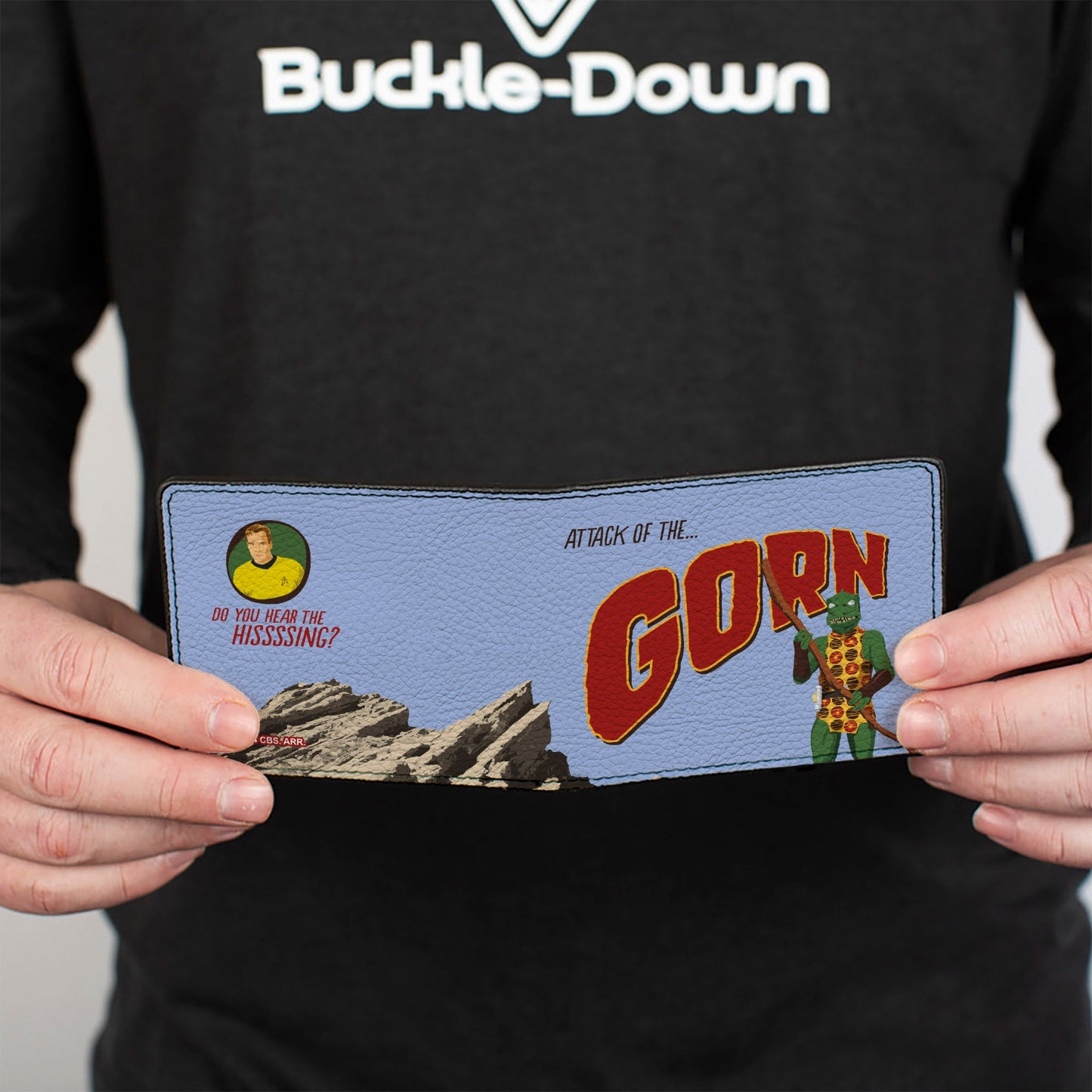 Bi-Fold Wallet - Classic Star Trek ATTACK OF THE GORN Scene and Captain Kirk Quote