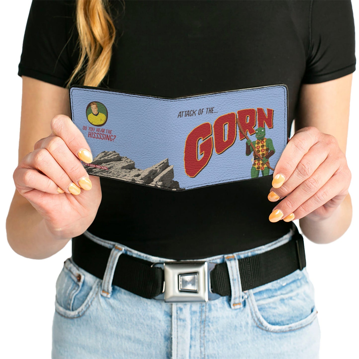 Bi-Fold Wallet - Classic Star Trek ATTACK OF THE GORN Scene and Captain Kirk Quote
