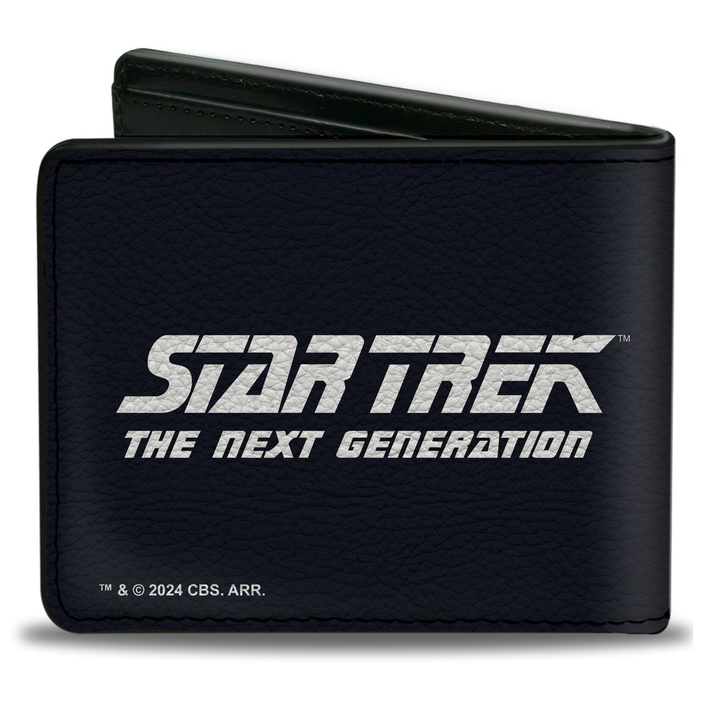 Bi-Fold Wallet - STAR TREK THE NEXT GENERATION Starship Enterprise Voyages Icon Black
