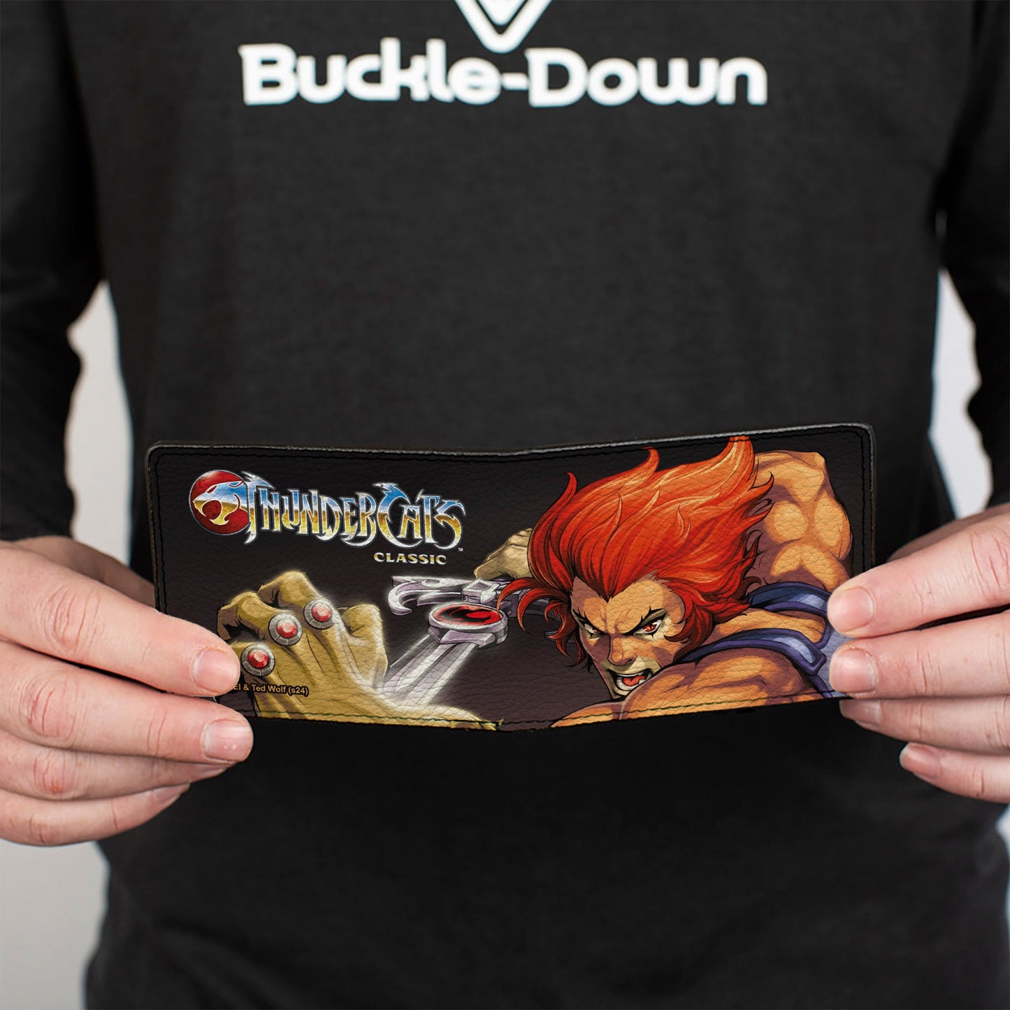 Bi-Fold Wallet - THUNDERCATS Lion-O Sword of Omens Title Logo Pose Black