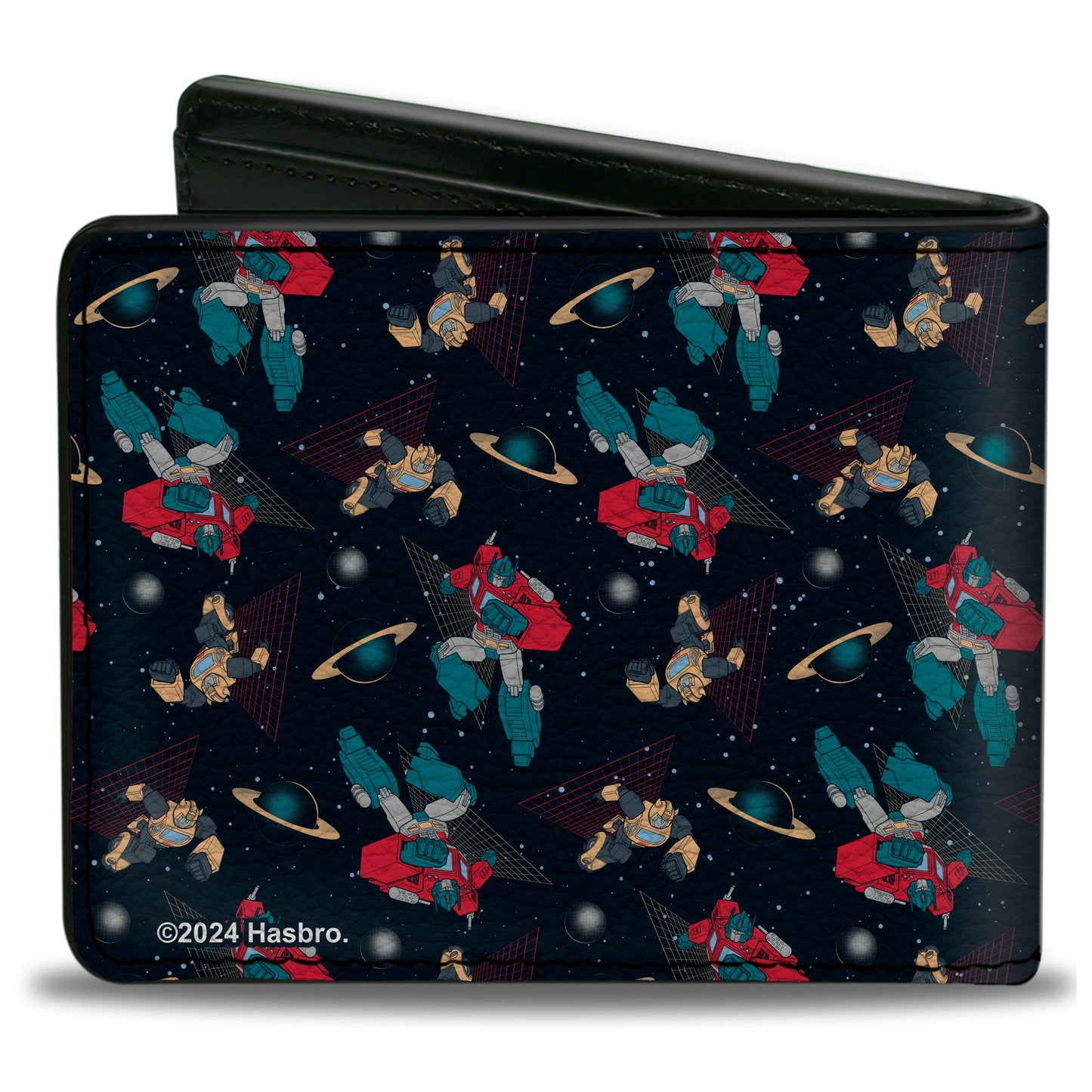 Bi-Fold Wallet - Transformers Bumblebee and Optimus Prime Pose Collage Black