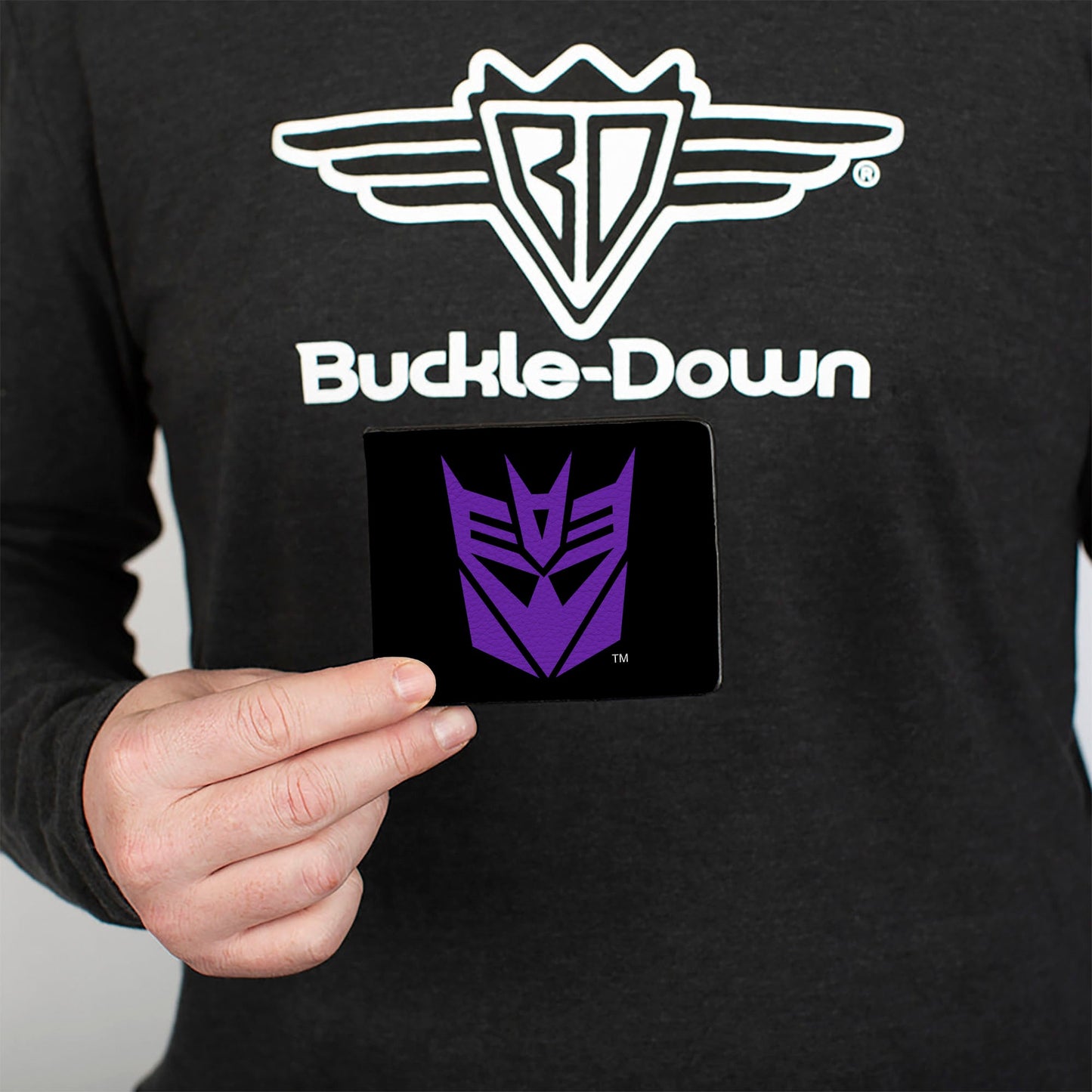 Bi-Fold Wallet - Transformers Decepticon Shield Black/Purple