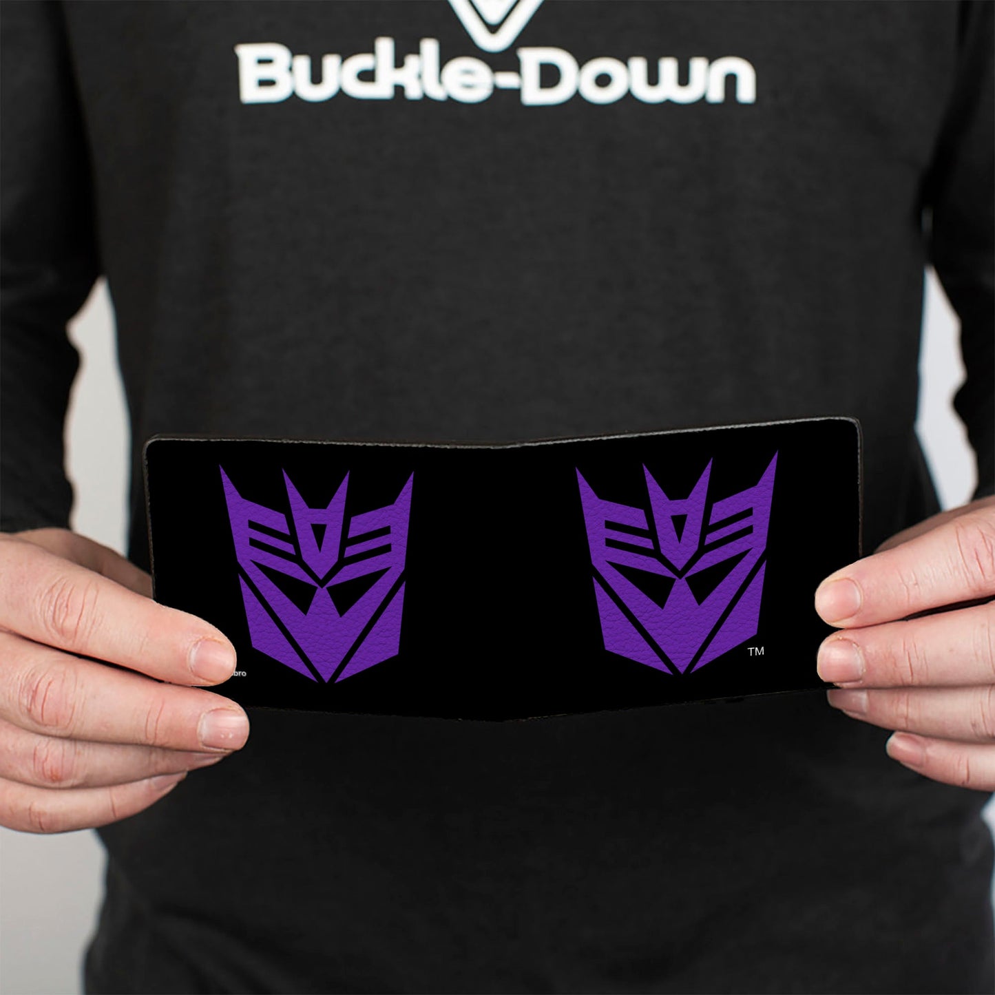 Bi-Fold Wallet - Transformers Decepticon Shield Black/Purple