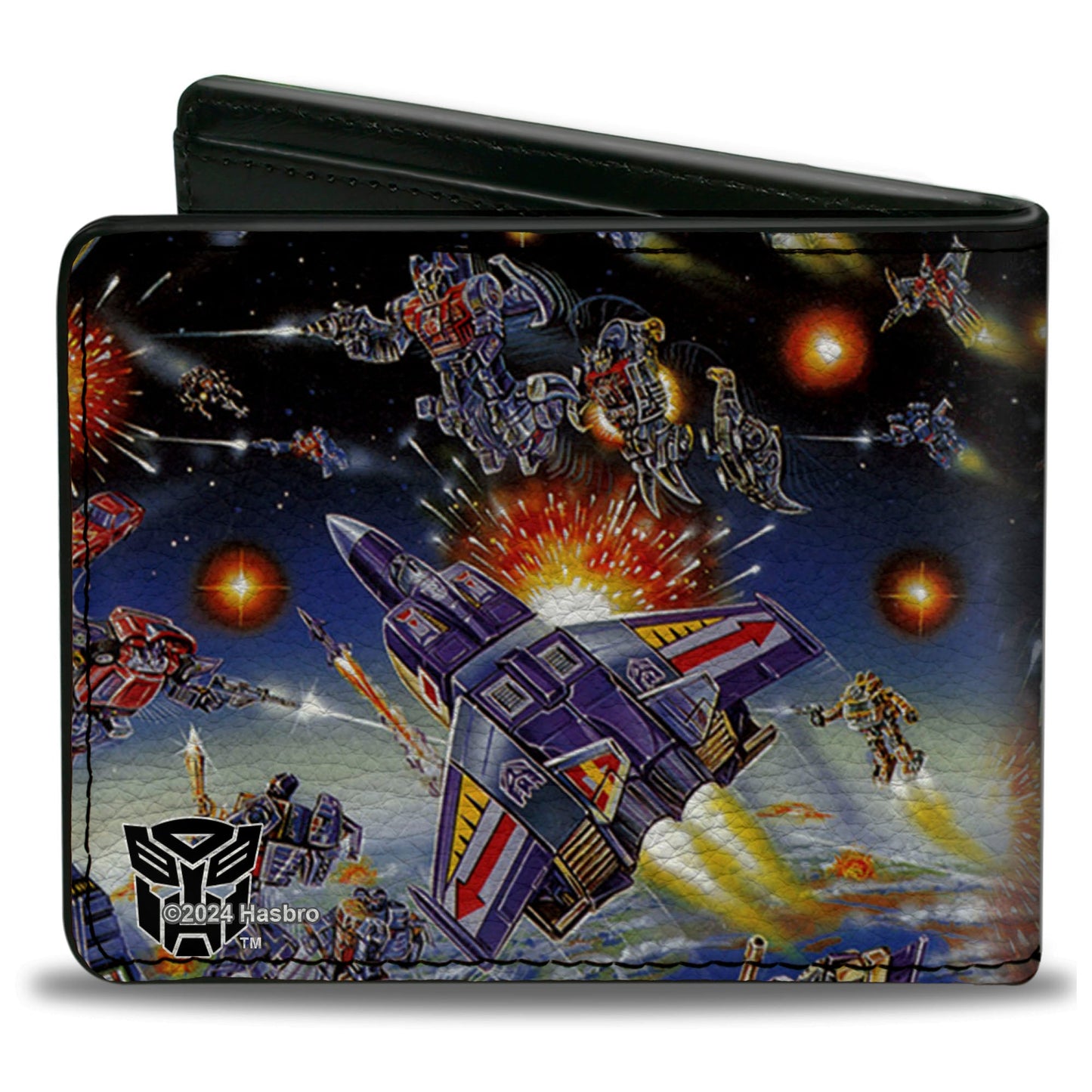 Bi-Fold Wallet - Transformers Constructicon Devastator Dinobots Battle Scene