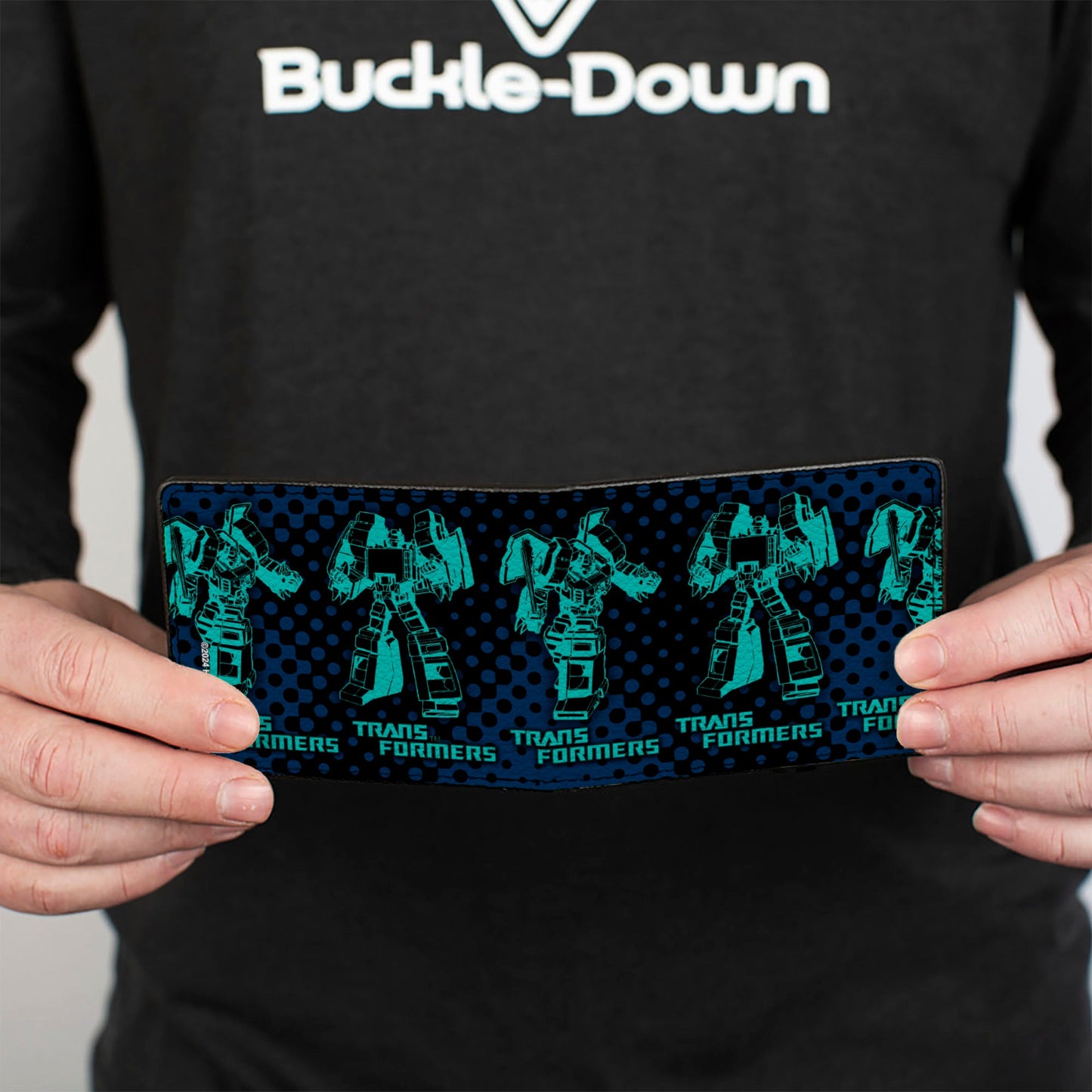 Bi-Fold Wallet - TRANSFORMERS Grimlock Poses Halftone Black/Blues