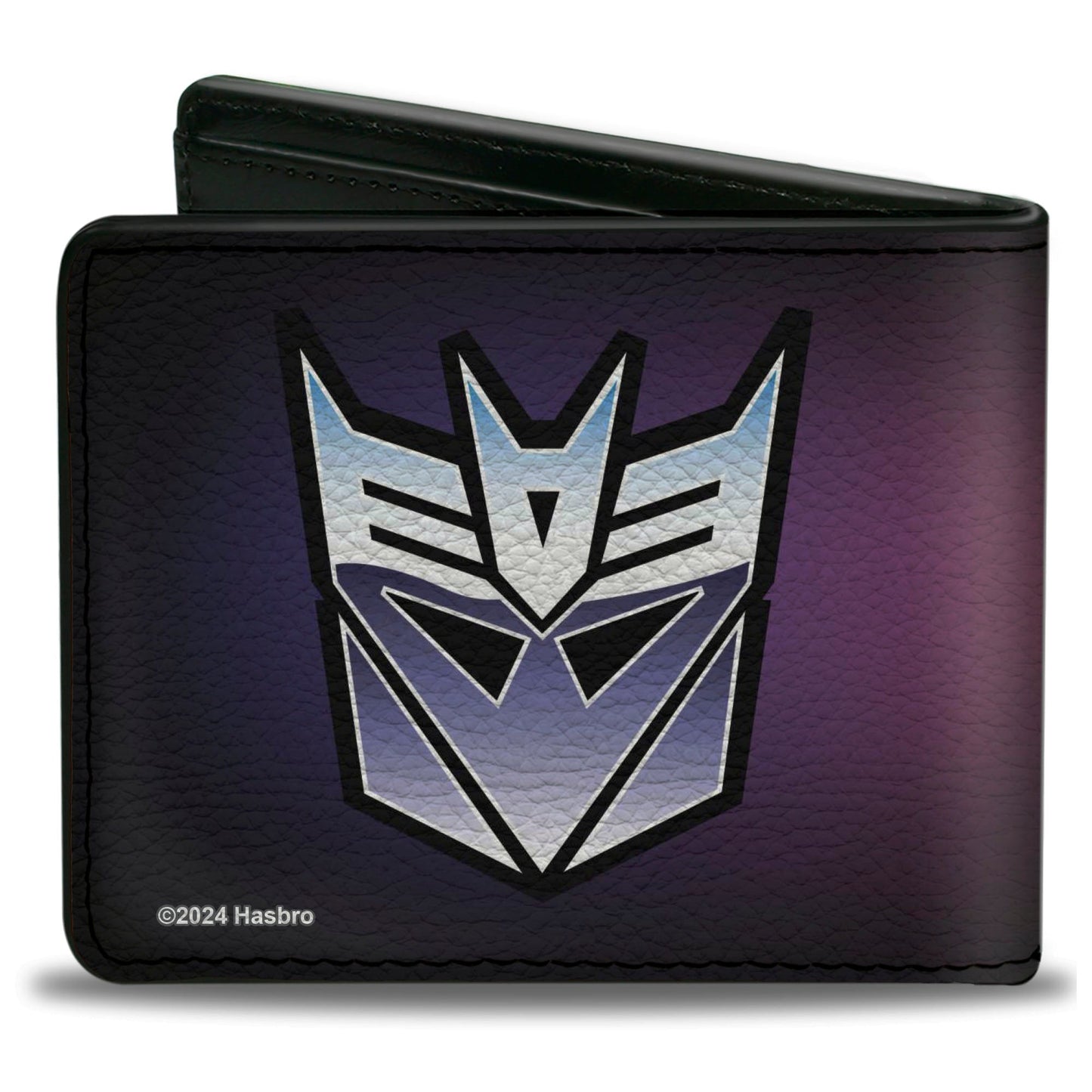 Bi-Fold Wallet - Transformers Autobot and Decepticon Gradient Shields Reds/Purples