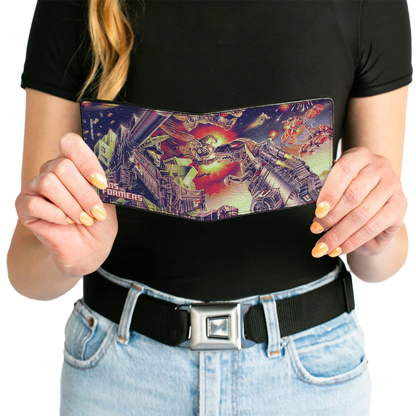 Bi-Fold Wallet - TRANSFORMERS Devastator/Dinobots 1985 Box Art Battle Scene