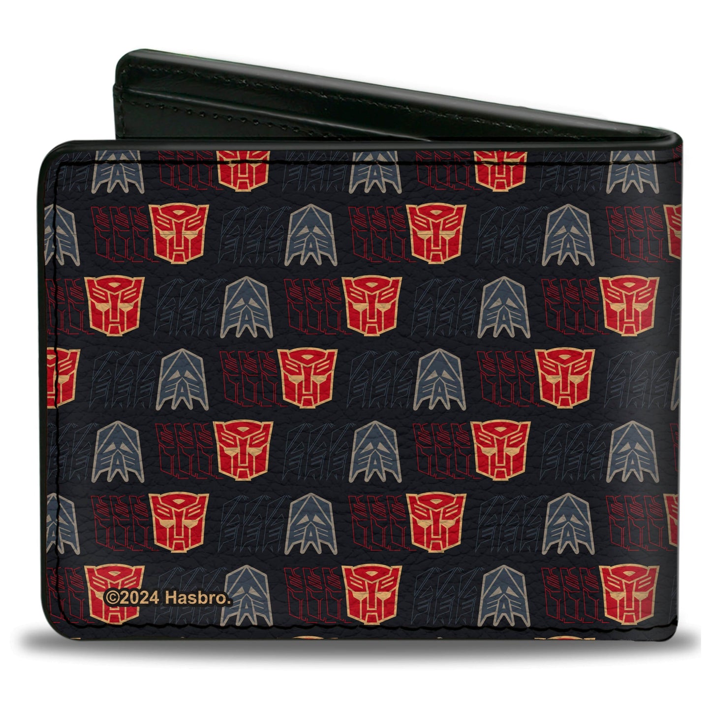 Bi-Fold Wallet - Transformers Autobot Decepticon Shield Flip Black/Multi Color