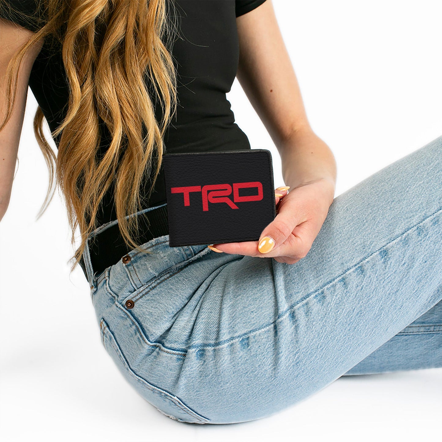 Bi-Fold Wallet - Toyota Racing Development TRD Logo Black/Red