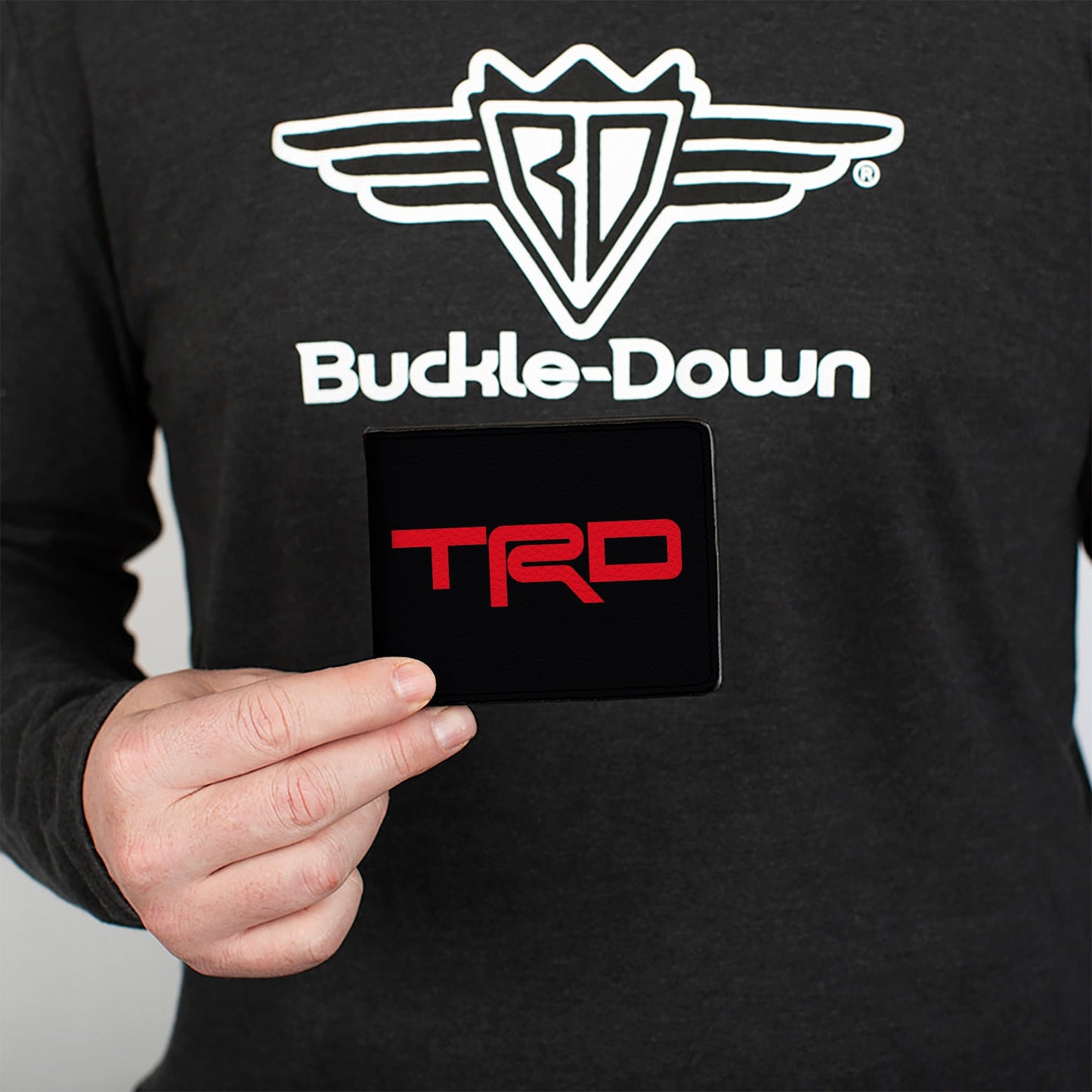 Bi-Fold Wallet - Toyota Racing Development TRD Logo Blocks Split Black/Red