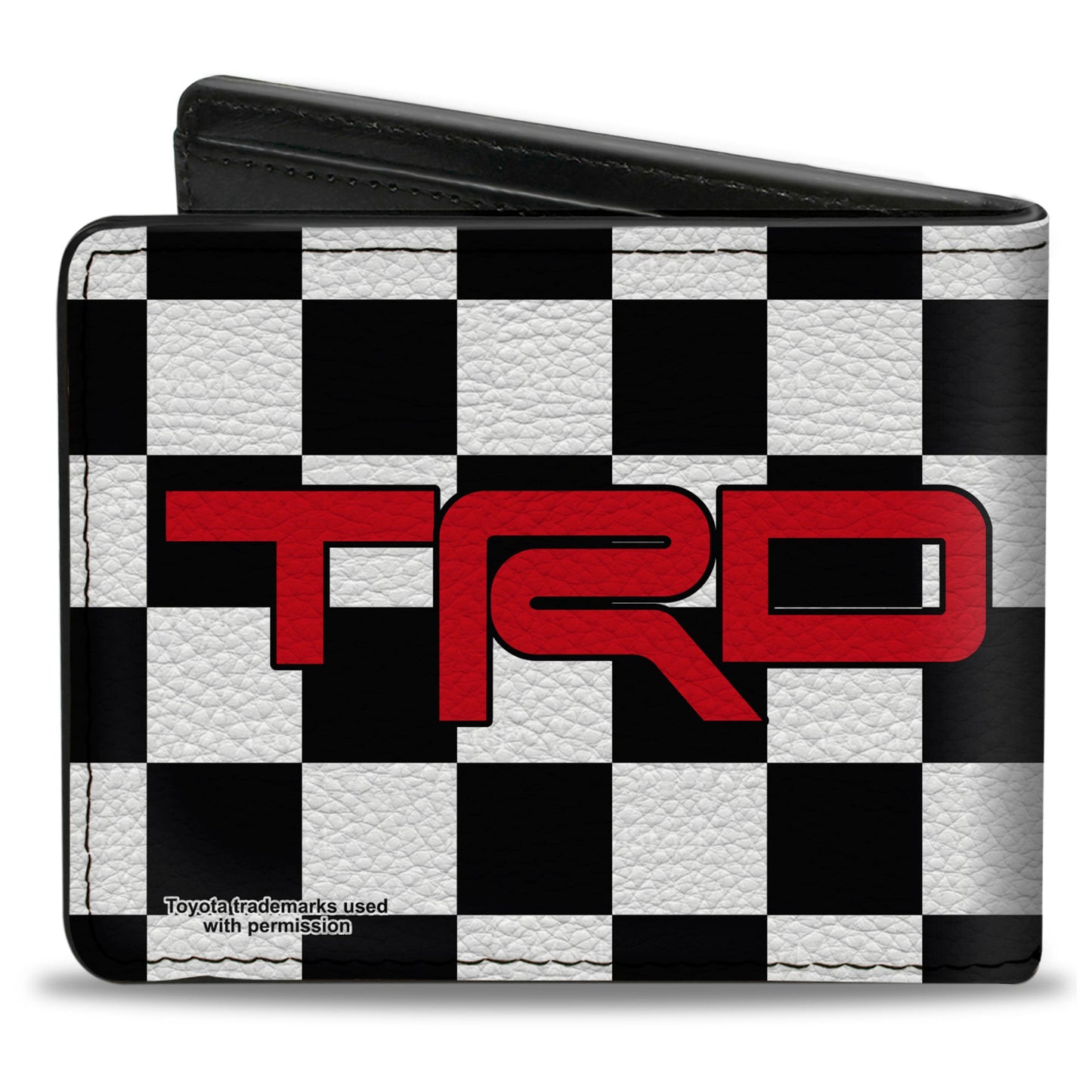 Bi-Fold Wallet - Toyota Racing Development TRD Logo Checker Black/White/Red