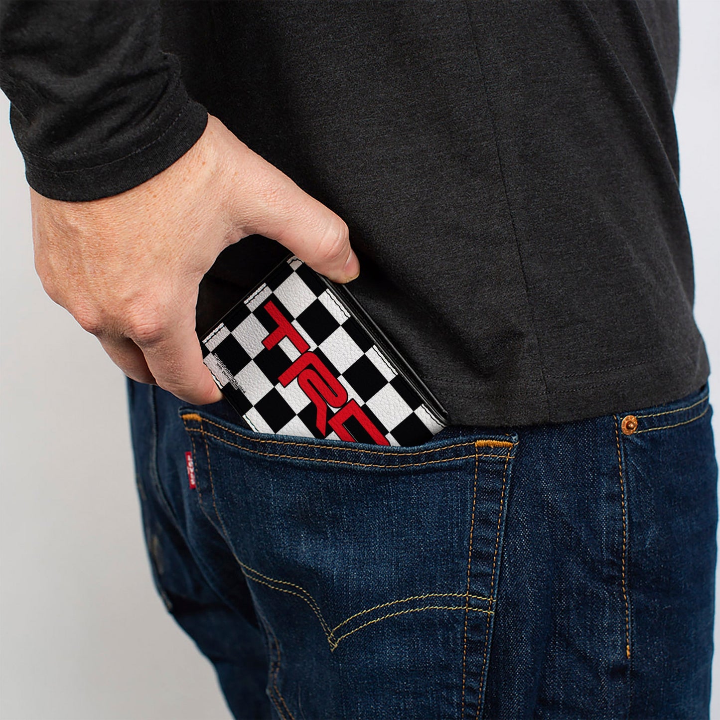 Bi-Fold Wallet - Toyota Racing Development TRD Logo Checker Black/White/Red