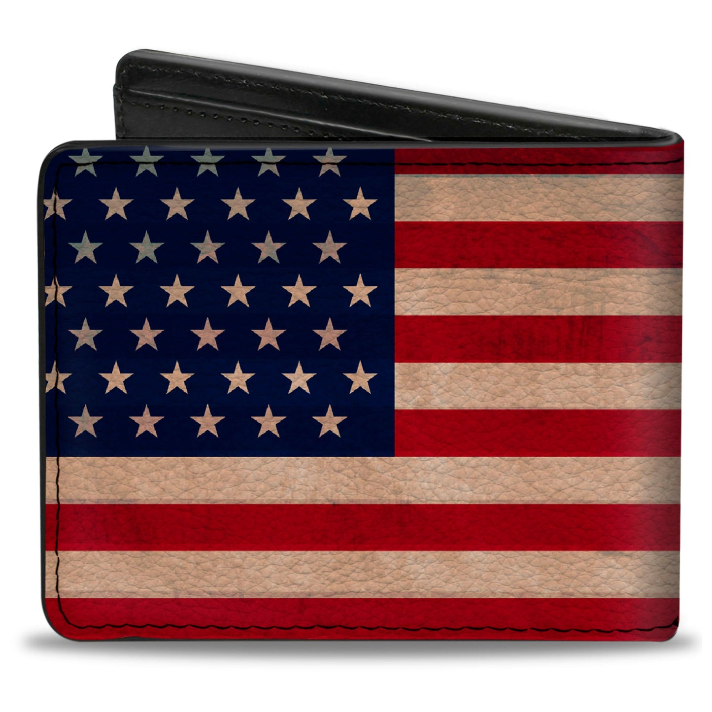 Bi-Fold Wallet - American Flag Weathered Color