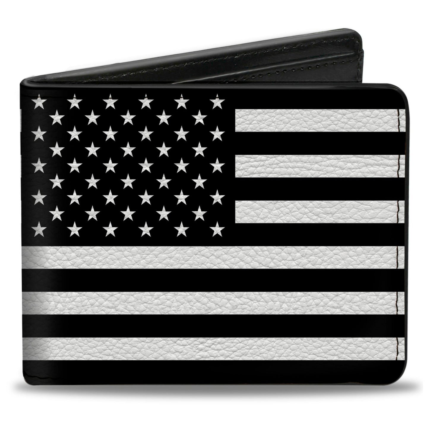 Bi-Fold Wallet - American Flag Black White