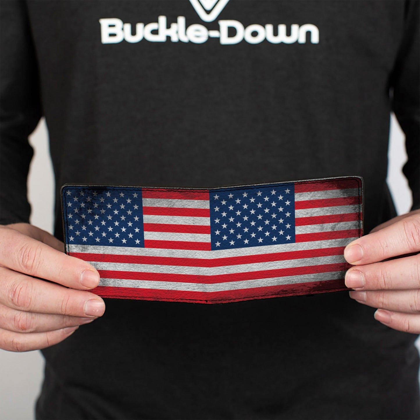 Bi-Fold Wallet - American Flag Distressed