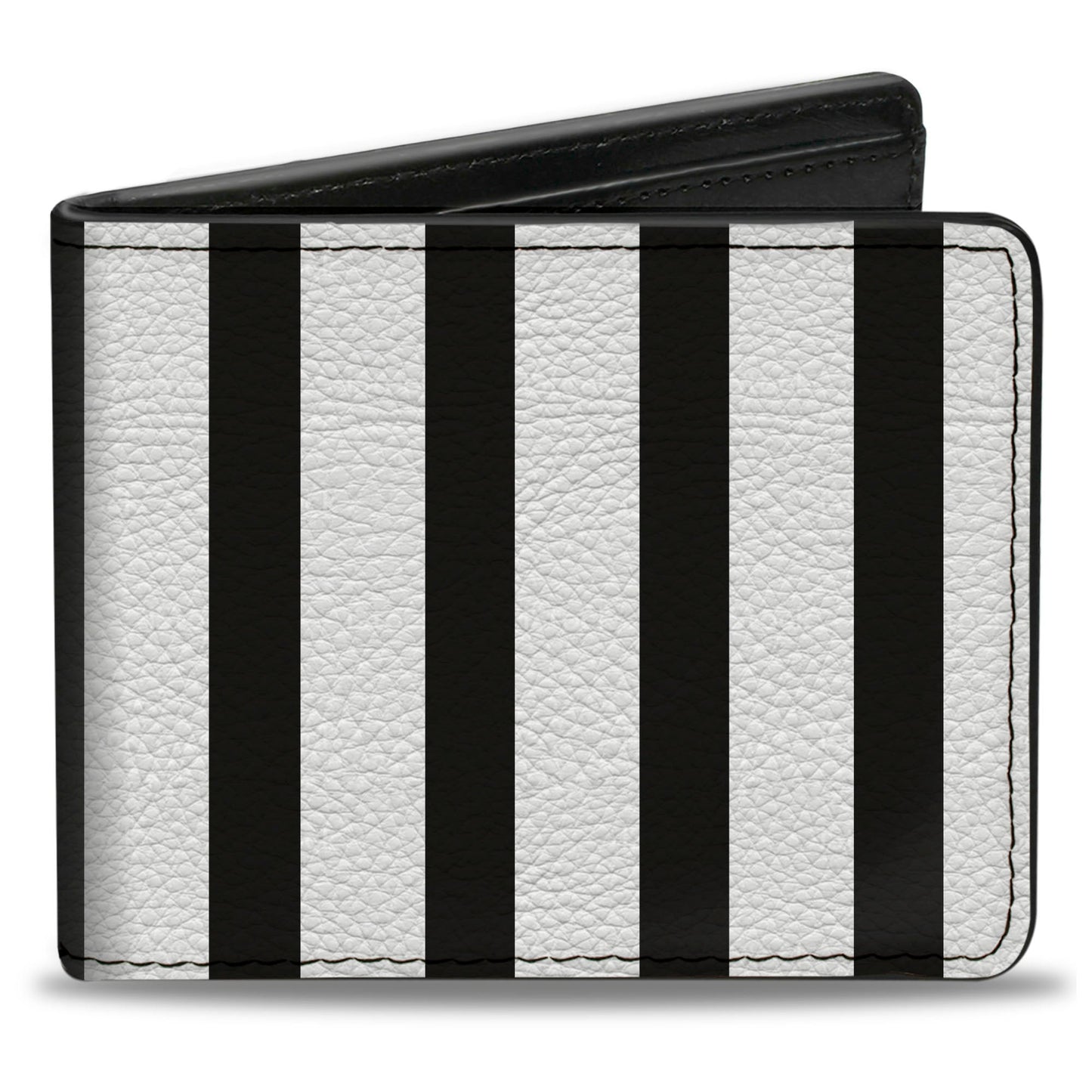 Bi-Fold Wallet - American Flag CLOSE-UP Black White