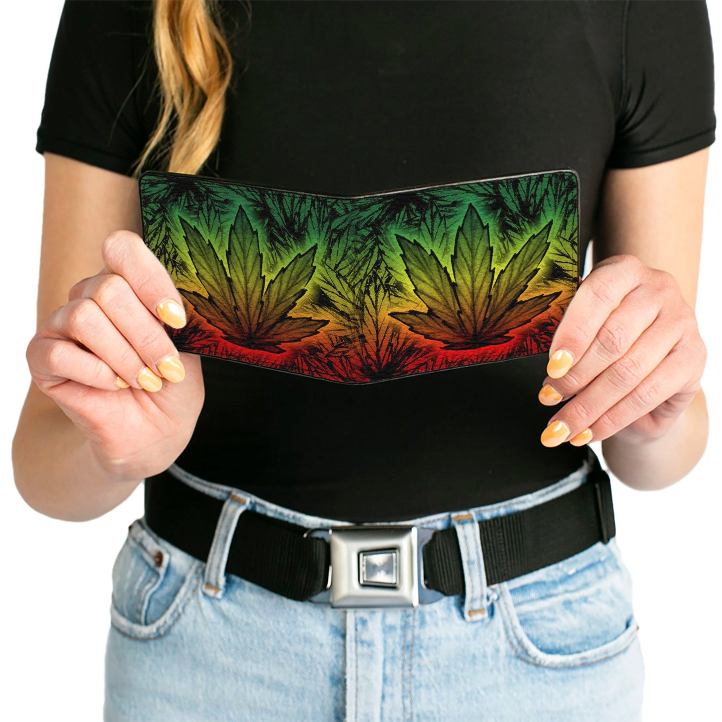 Bi-Fold Wallet - Marijuana Haze Rasta Rasta