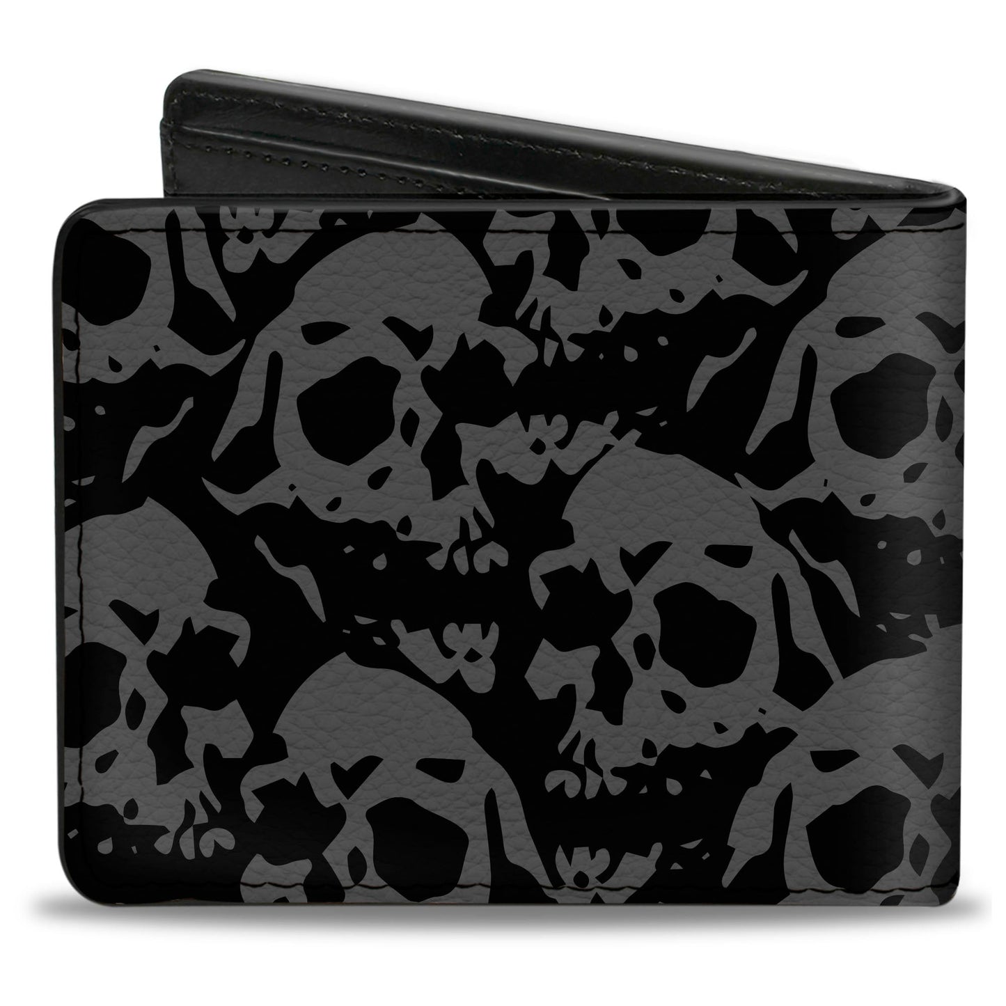 Bi-Fold Wallet - Skull Yard Black Gray