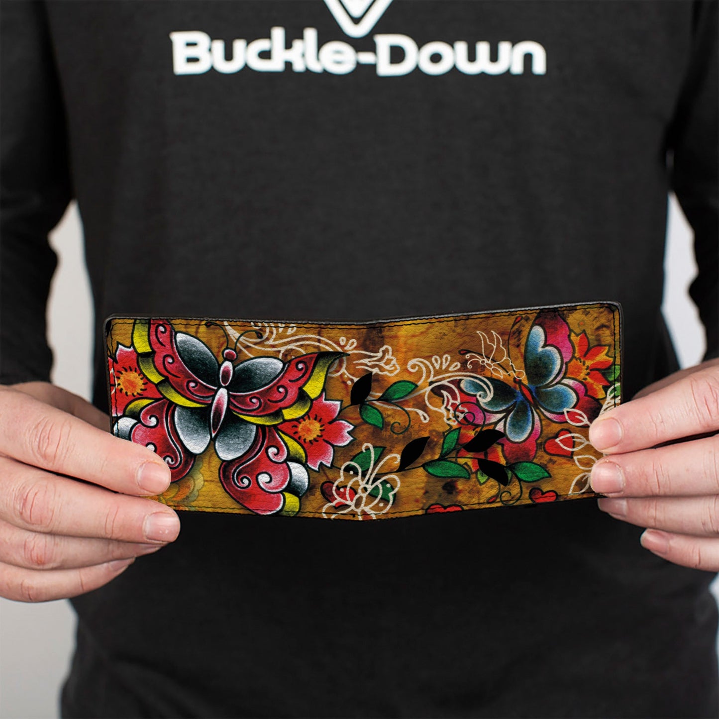 Bi-Fold Wallet - Tattoo Johnny-Butterflies