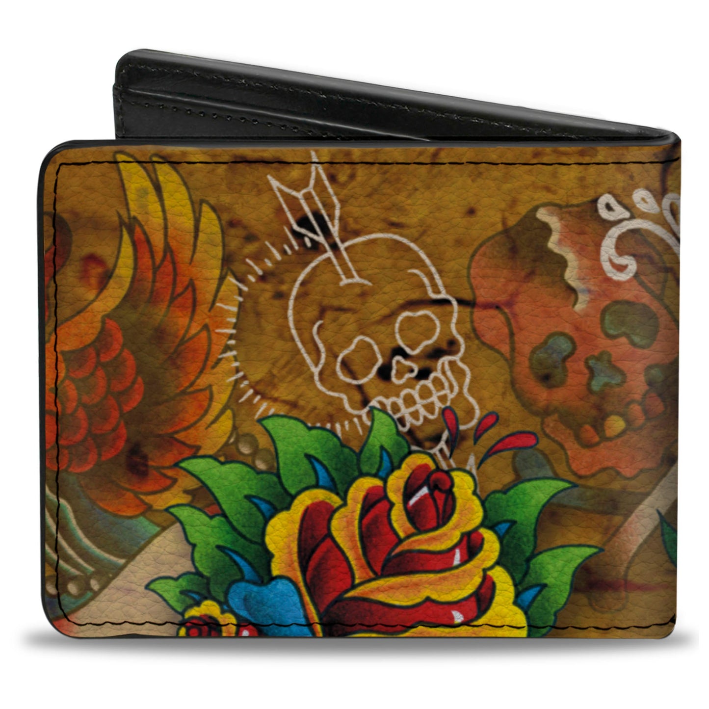 Bi-Fold Wallet - Tattoo Johnny-Candles & Skulls