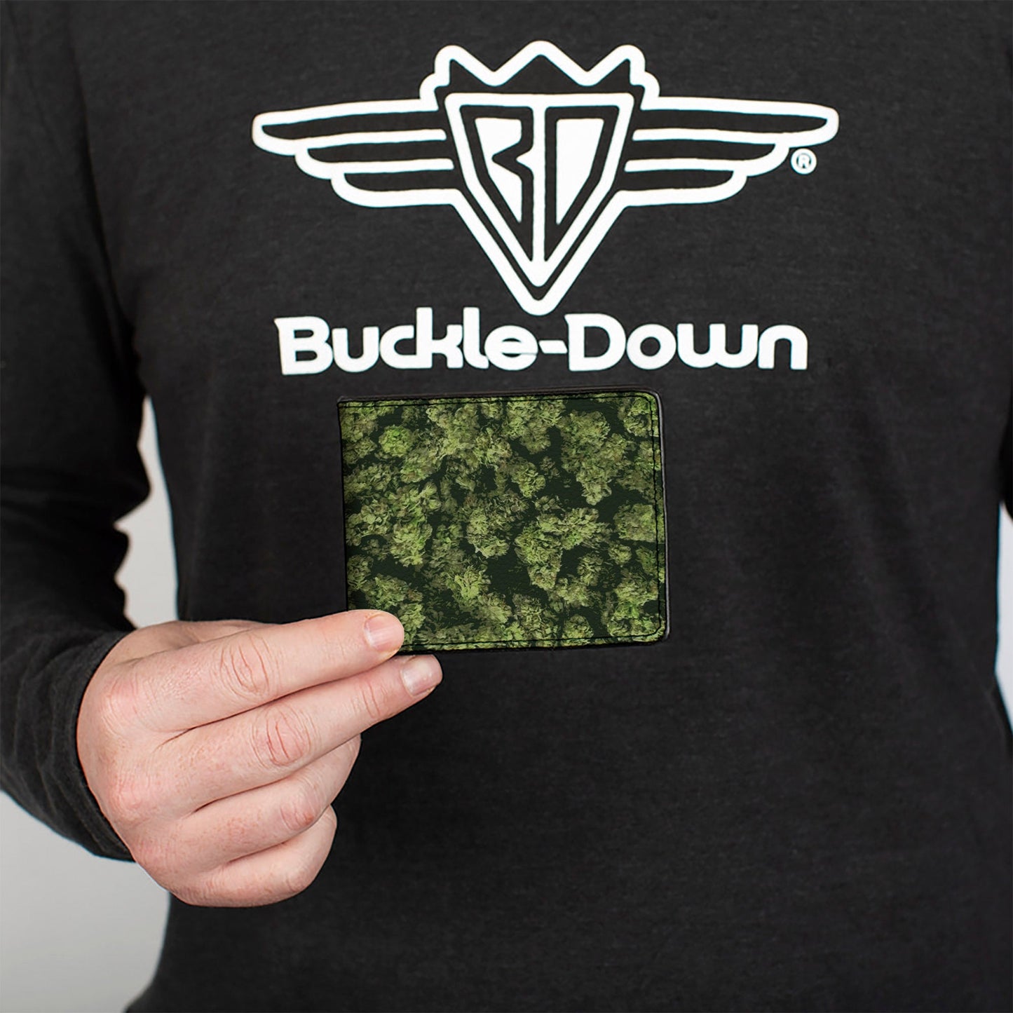 Bi-Fold Wallet - Vivid Marijuana Nugs Stacked