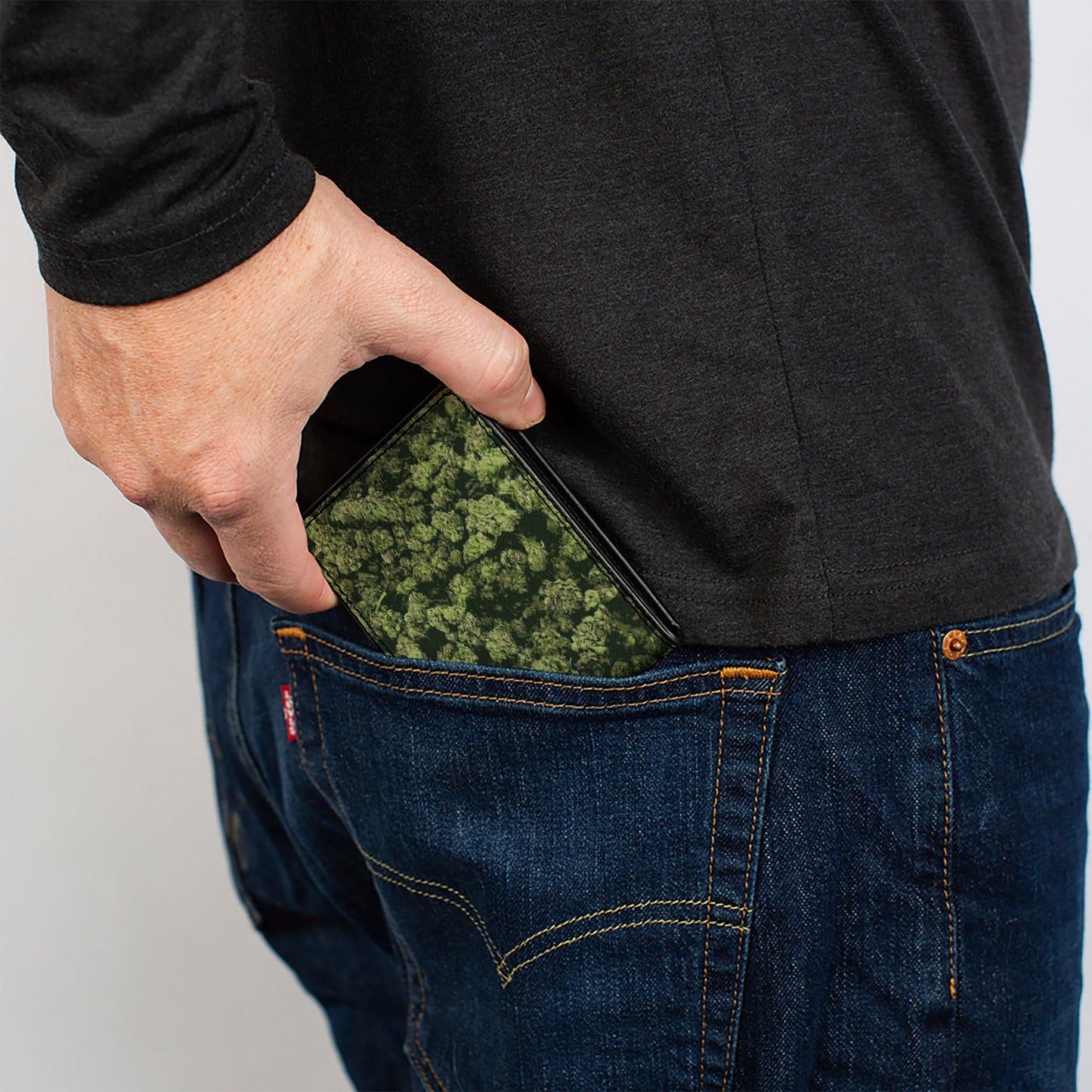 Bi-Fold Wallet - Vivid Marijuana Nugs Stacked