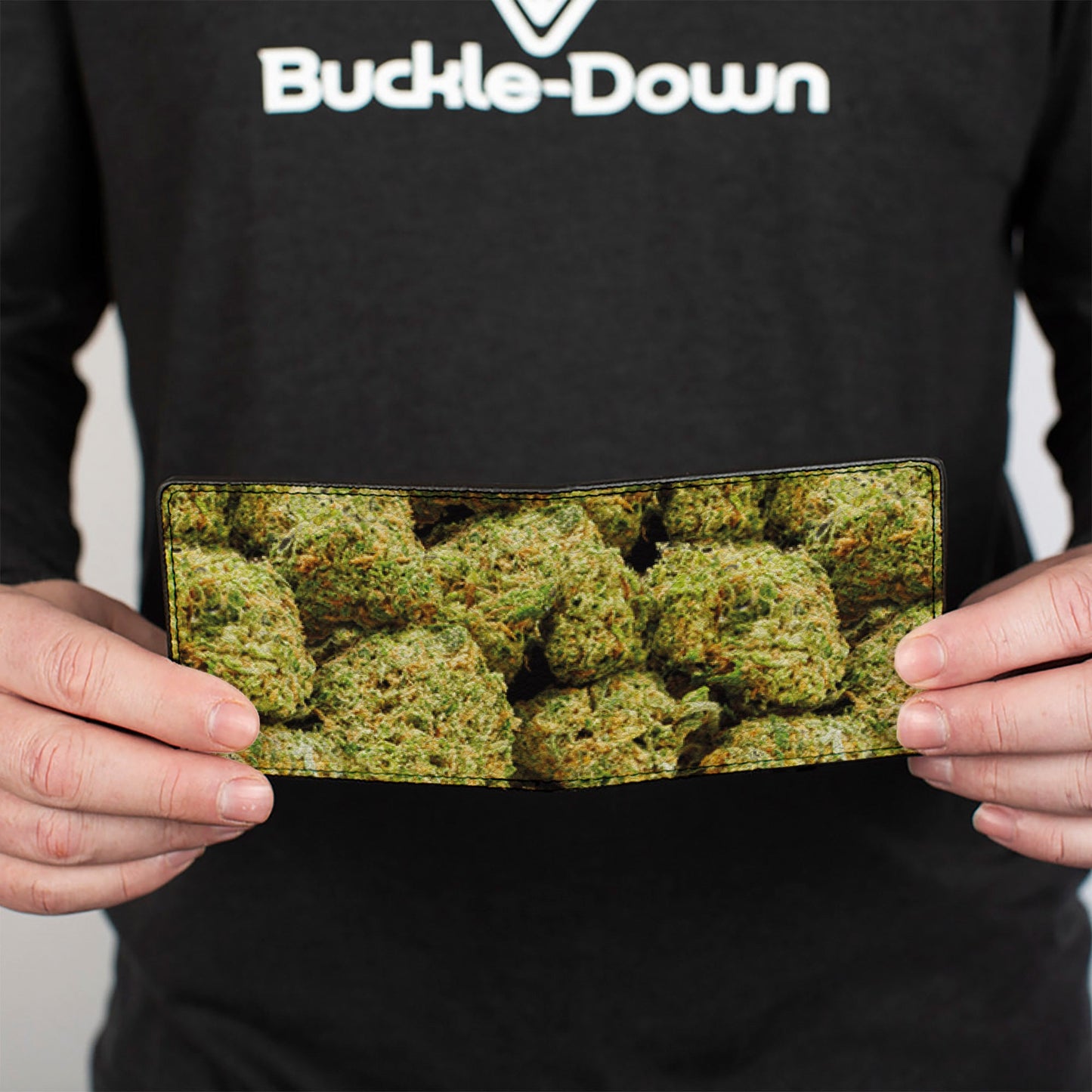 Bi-Fold Wallet - Vivid Marijuana Nugs2 Stacked