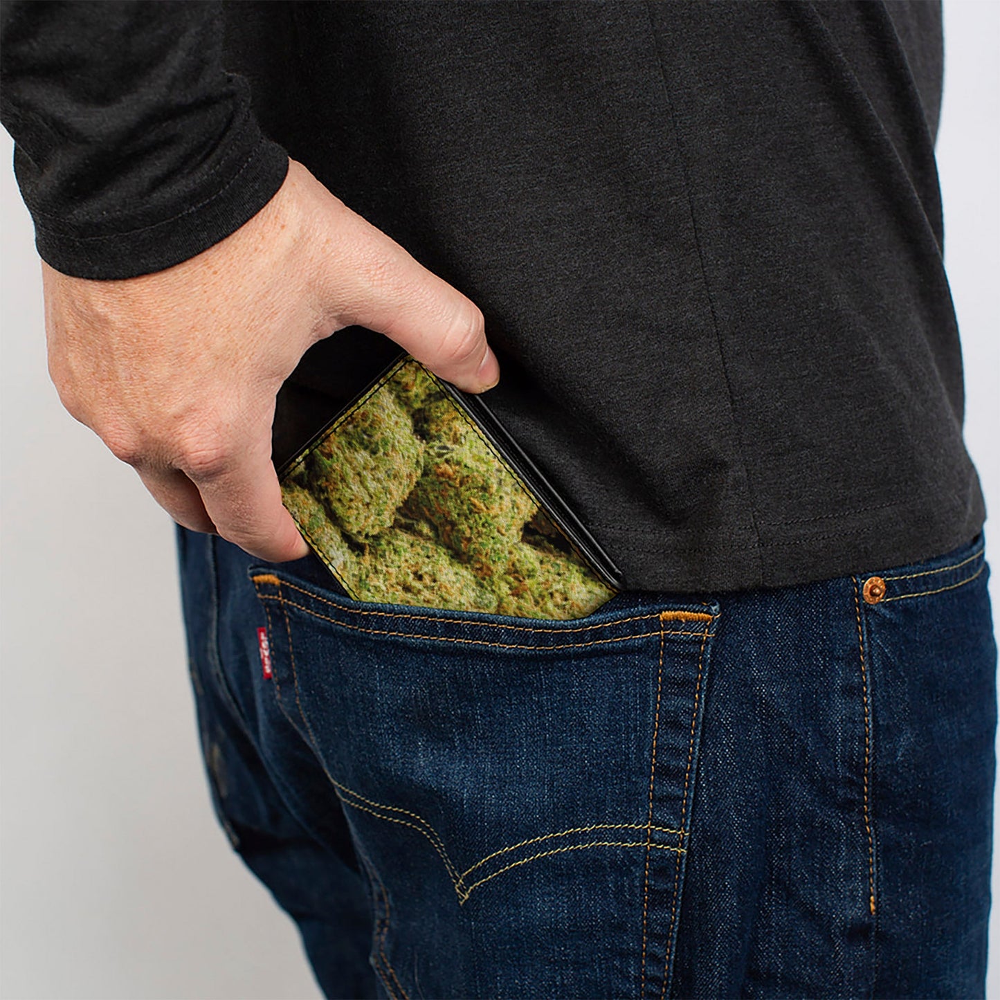 Bi-Fold Wallet - Vivid Marijuana Nugs2 Stacked