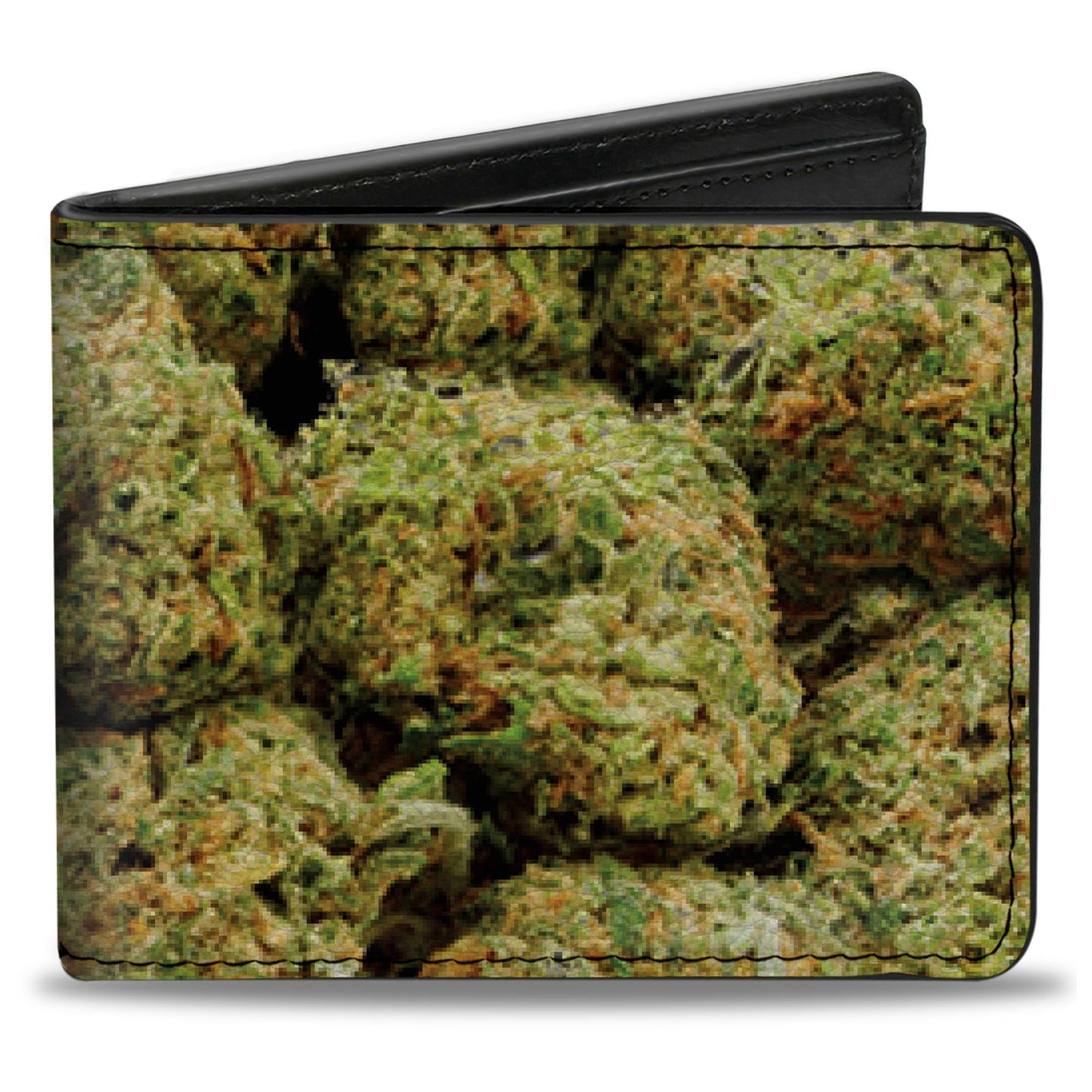 Bi-Fold Wallet - Vivid Marijuana Nugs2 Stacked