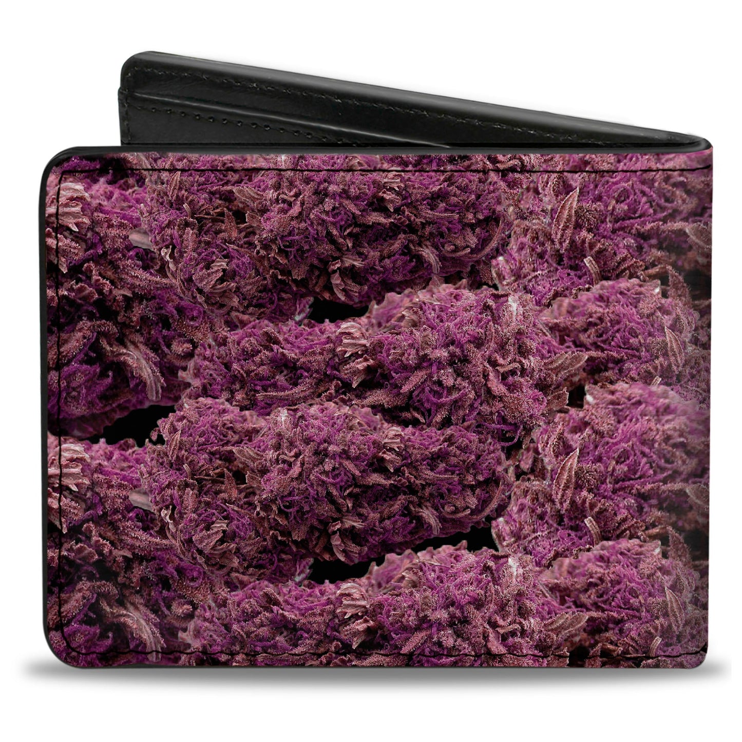 Bi-Fold Wallet - Vivid Marijuana Nugs Stacked Purples