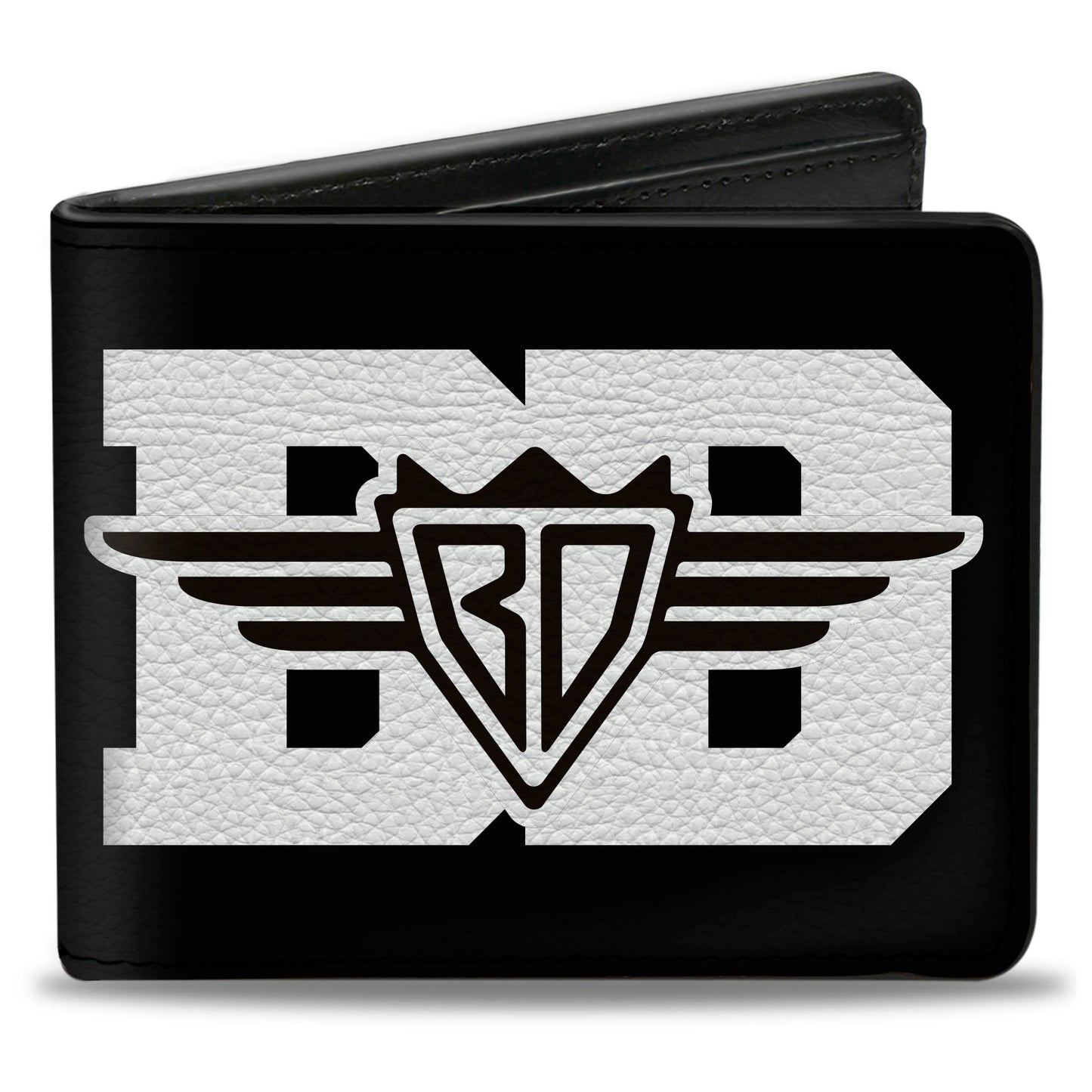 Bi-Fold Wallet - Buckle-Down BD Logo American Stripe Flag White Black
