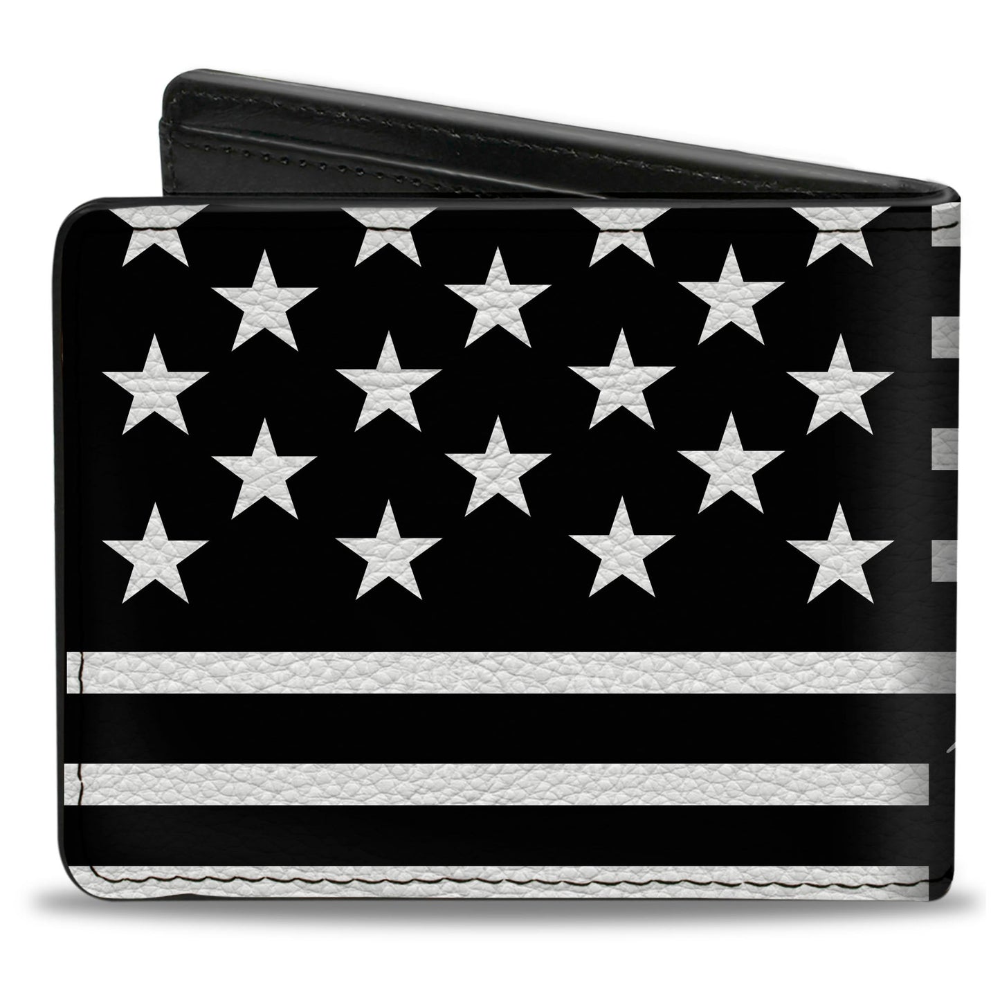 Bi-Fold Wallet - Americana Flag WE THE PEOPLE Black White