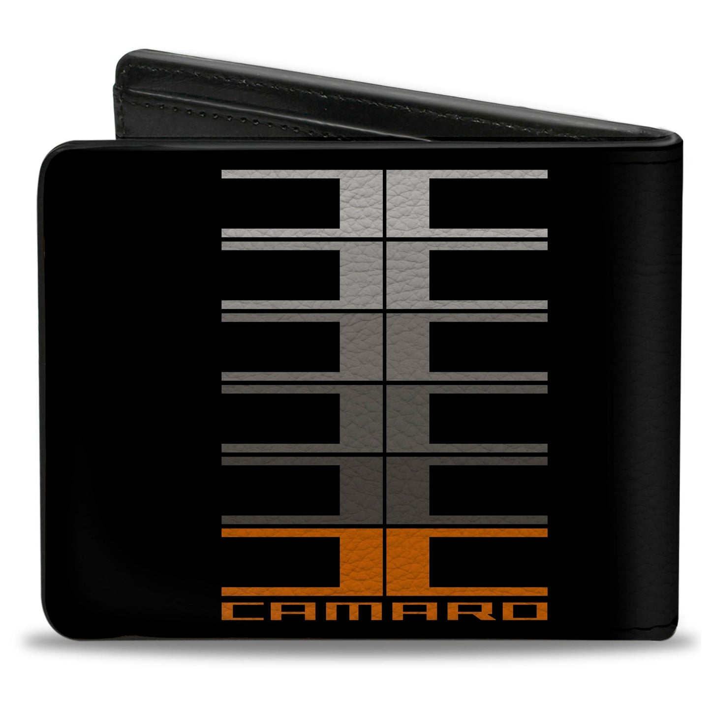 Bi-Fold Wallet - Camaro Performance 01 CAMARO w Large C Black Gray Orange