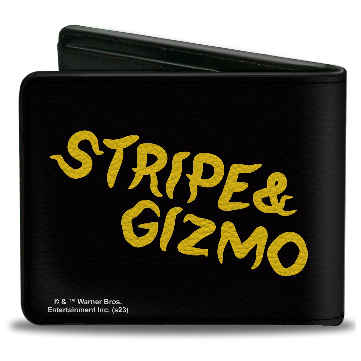 Bi-Fold Wallet - Gremlins Stripe & Gizmo Pose Black/Yellow
