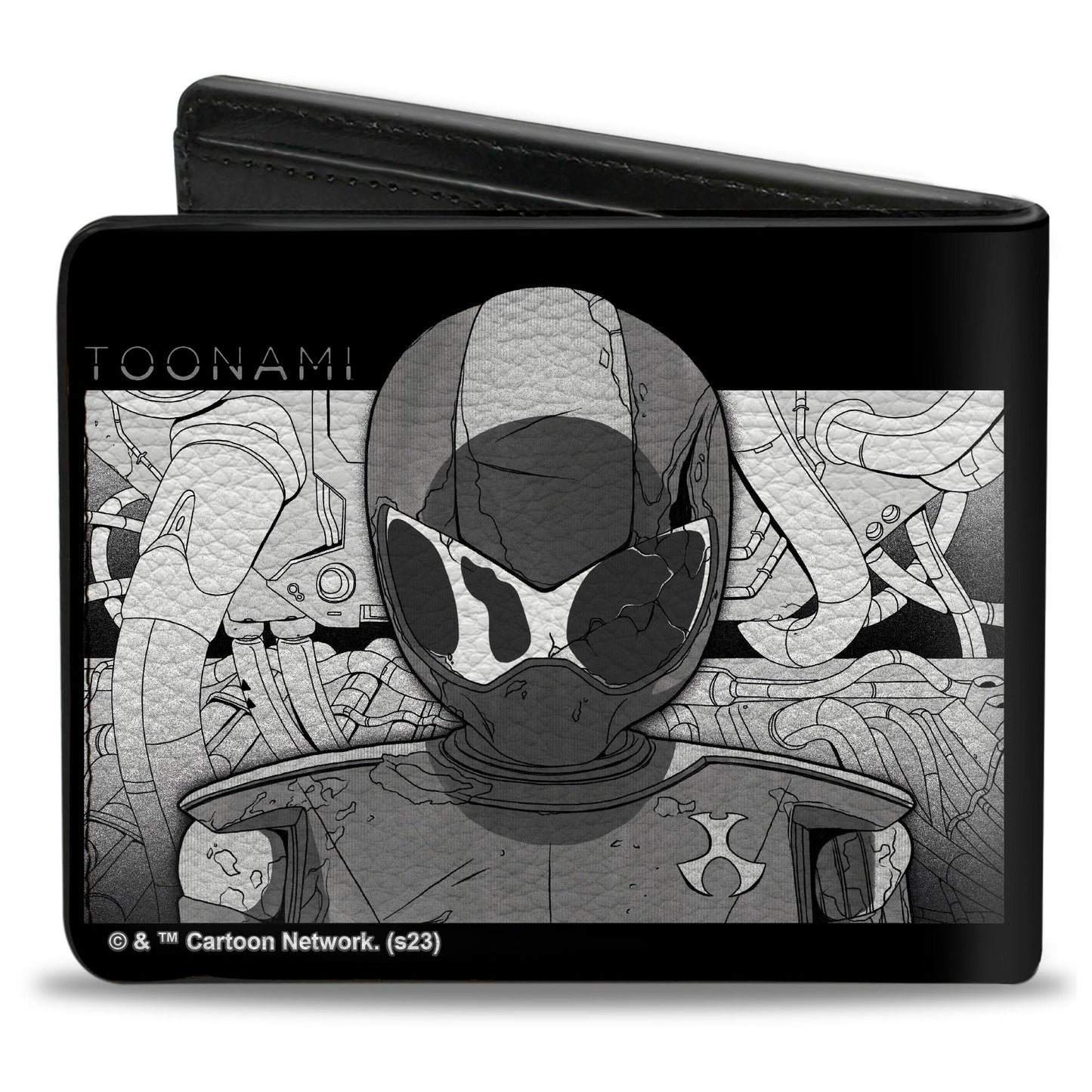 Bi-Fold Wallet - TOONAMI Robot TOM Sketch Pose Black/Grays