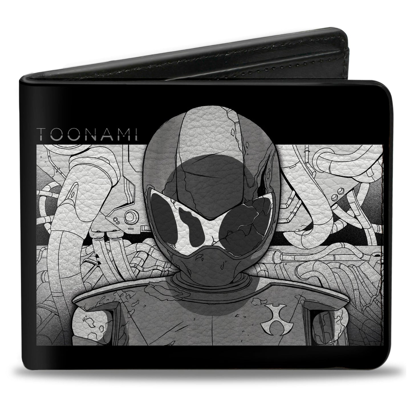 Bi-Fold Wallet - TOONAMI Robot TOM Sketch Pose Black/Grays