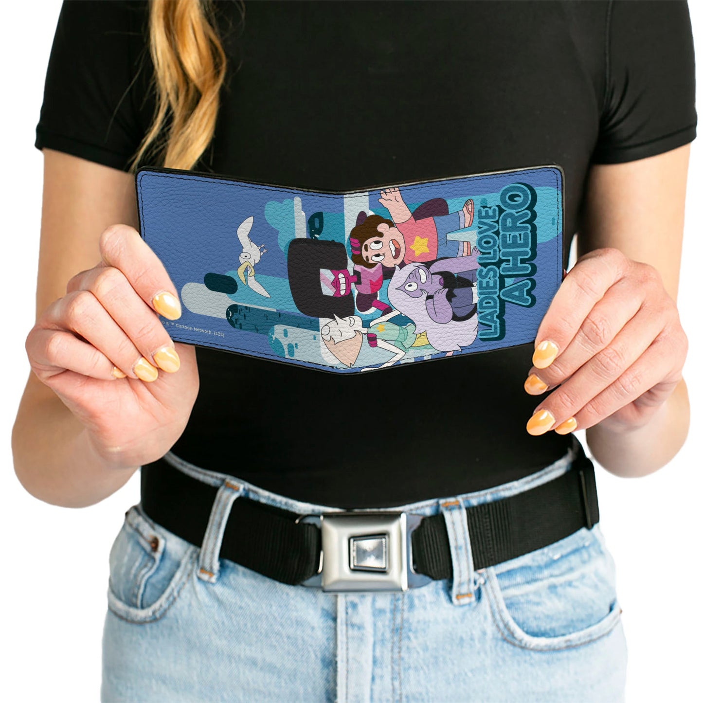 Bi-Fold Wallet - Steven Universe LADIES LOVE A HERO Group Pose Blues