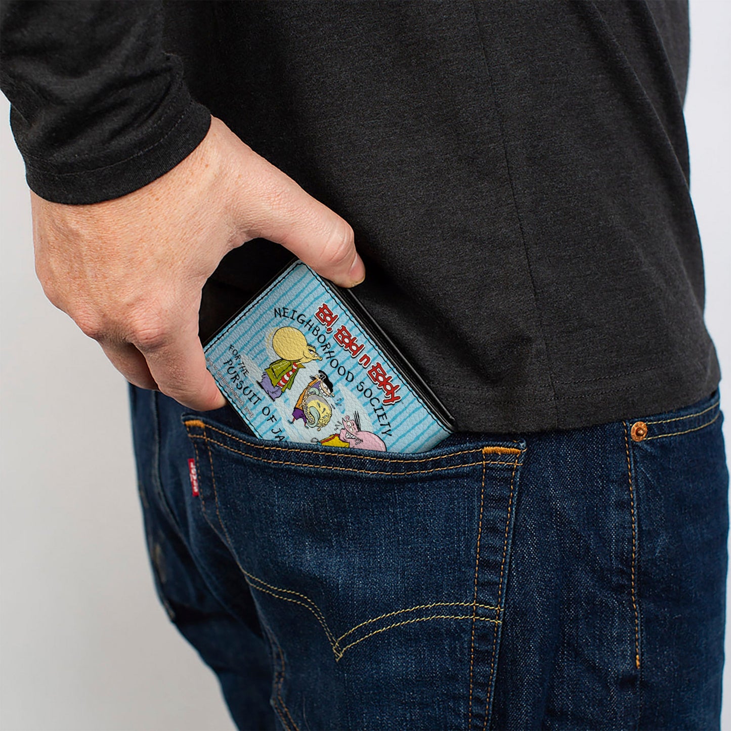 Bi-Fold Wallet - ED EDD N EDDY JAWBREAKERS Pose and Title Logo Blues