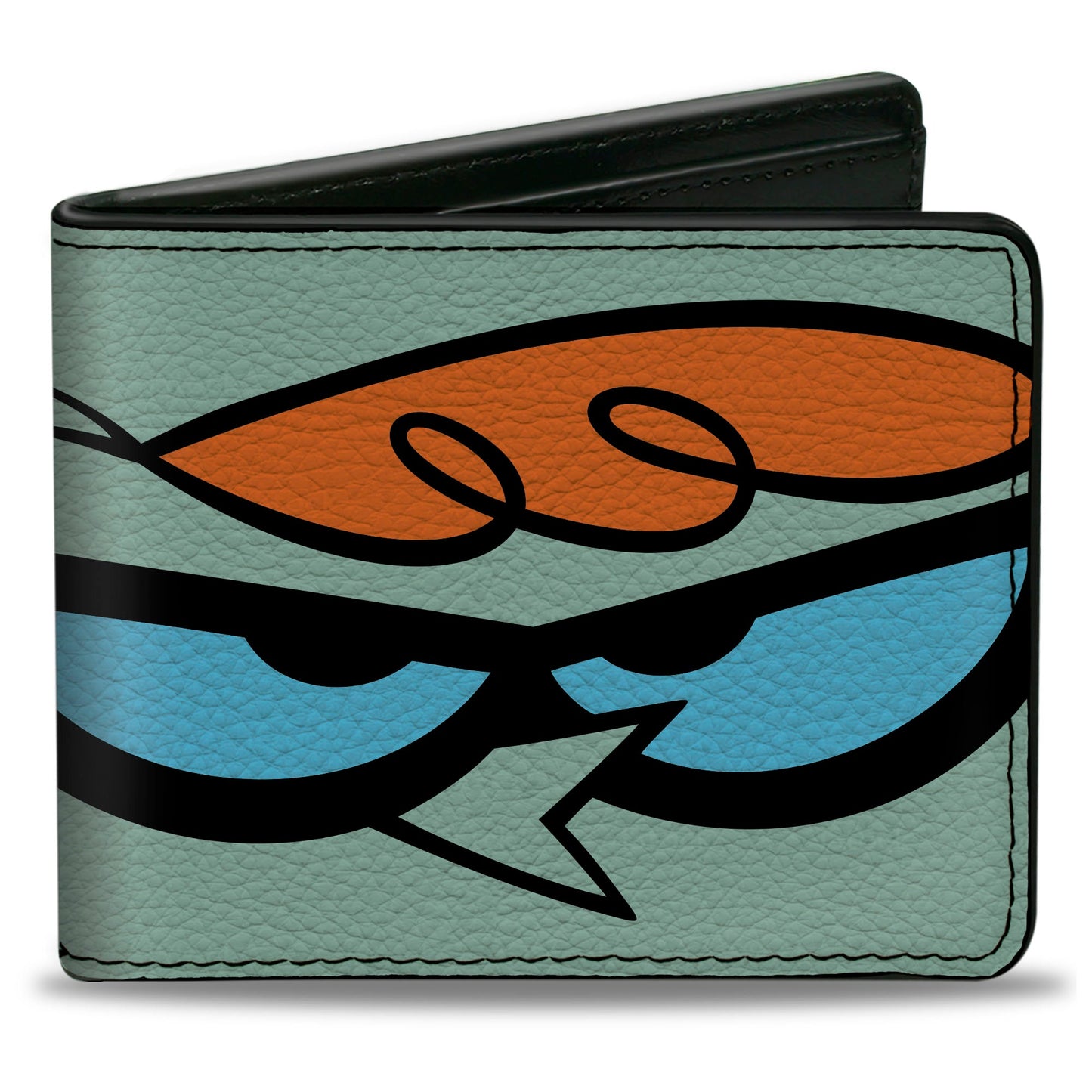 Bi-Fold Wallet - Dexter's Laboratory Face Character Close-Up Blue