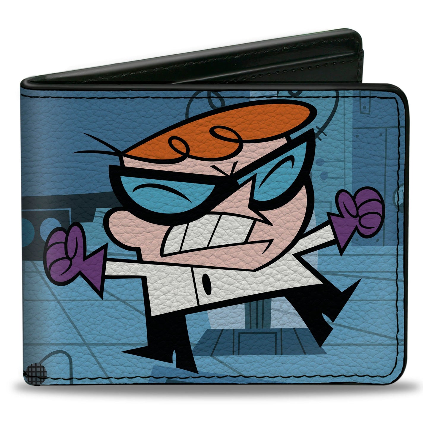 Bi-Fold Wallet - DEXTER'S LABORATORY Angry Pose and Title Logo Blues