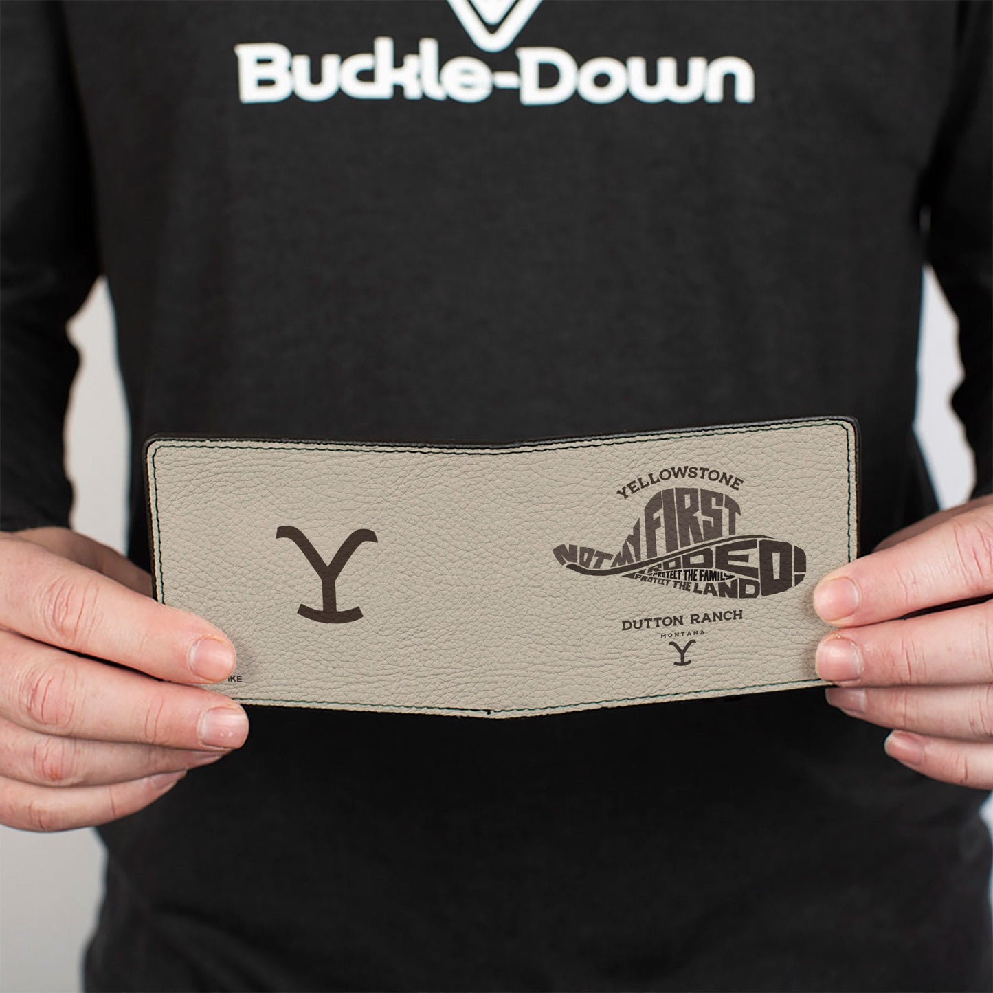 Bi-Fold Wallet - Yellowstone NOT MY FIRST RODEO Typography Beige/Browns