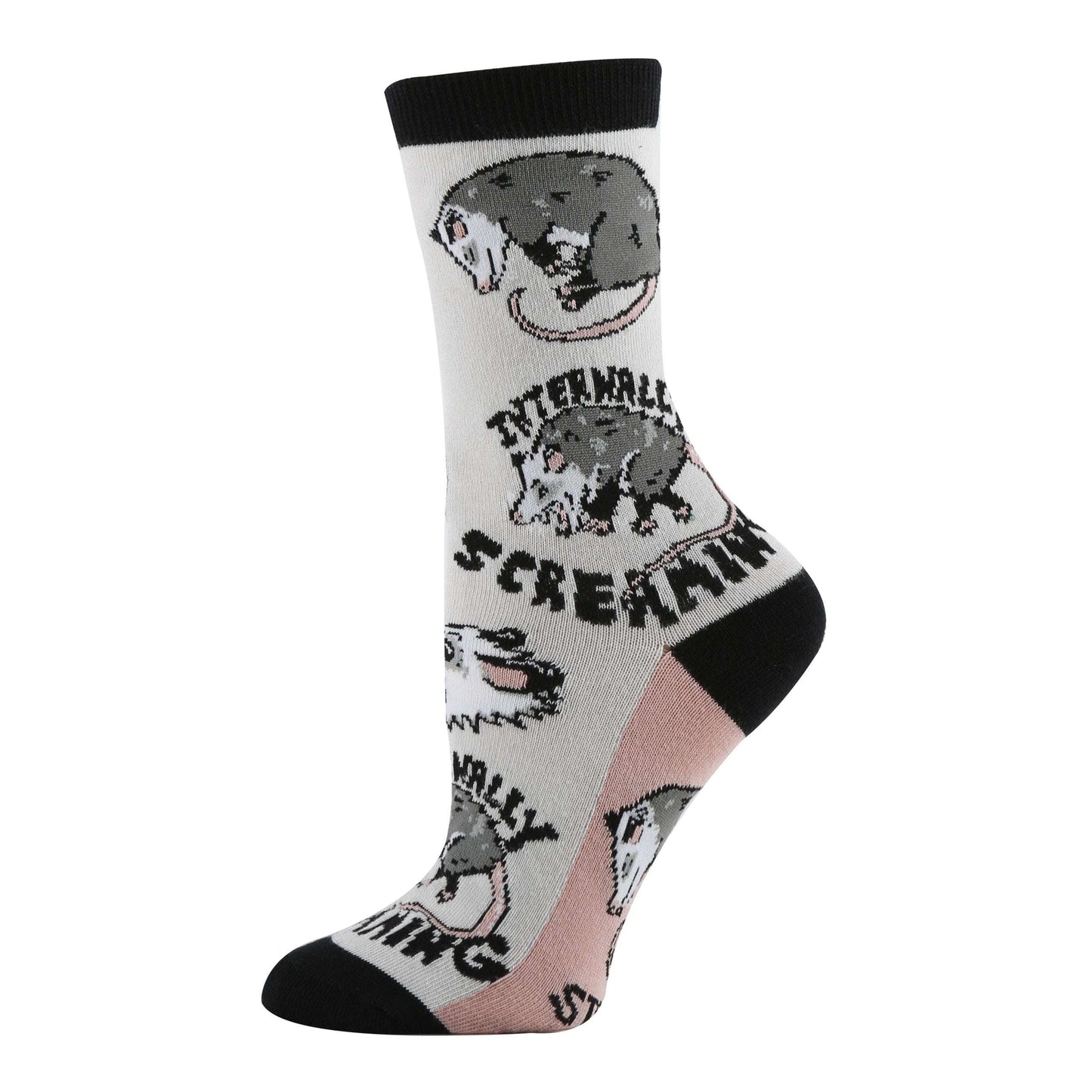 Women's Stressed Opossum Socks