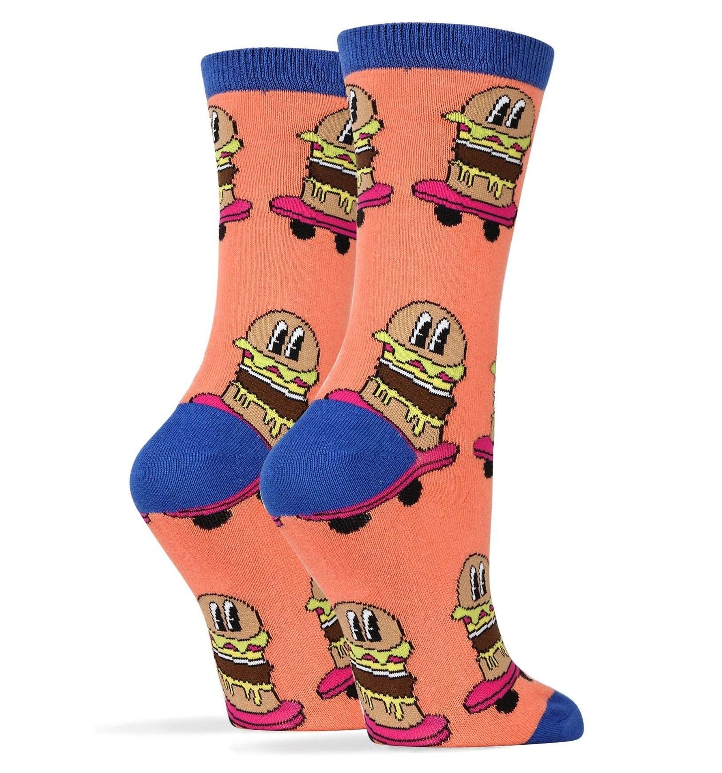 Women's Burgers On Wheels Pink Socks