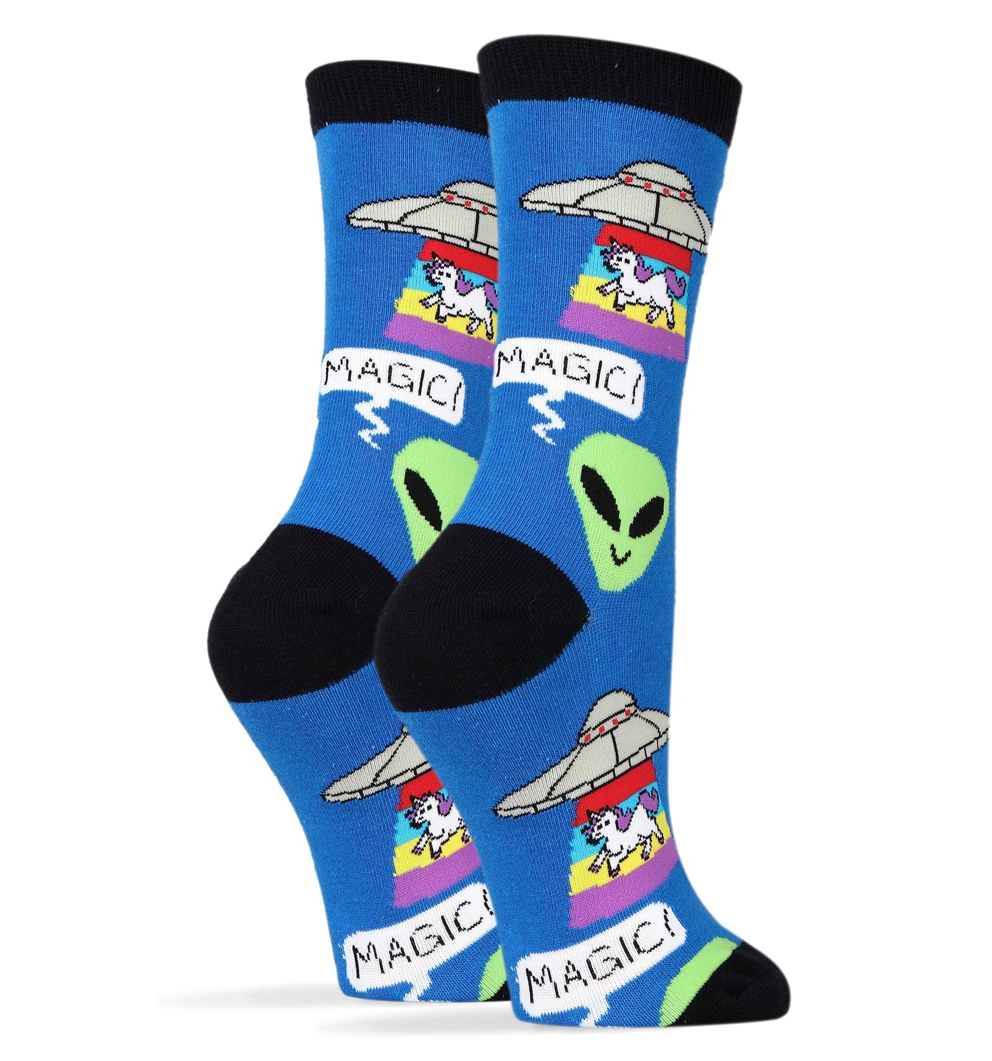 Women's Unicorn Abduction Socks