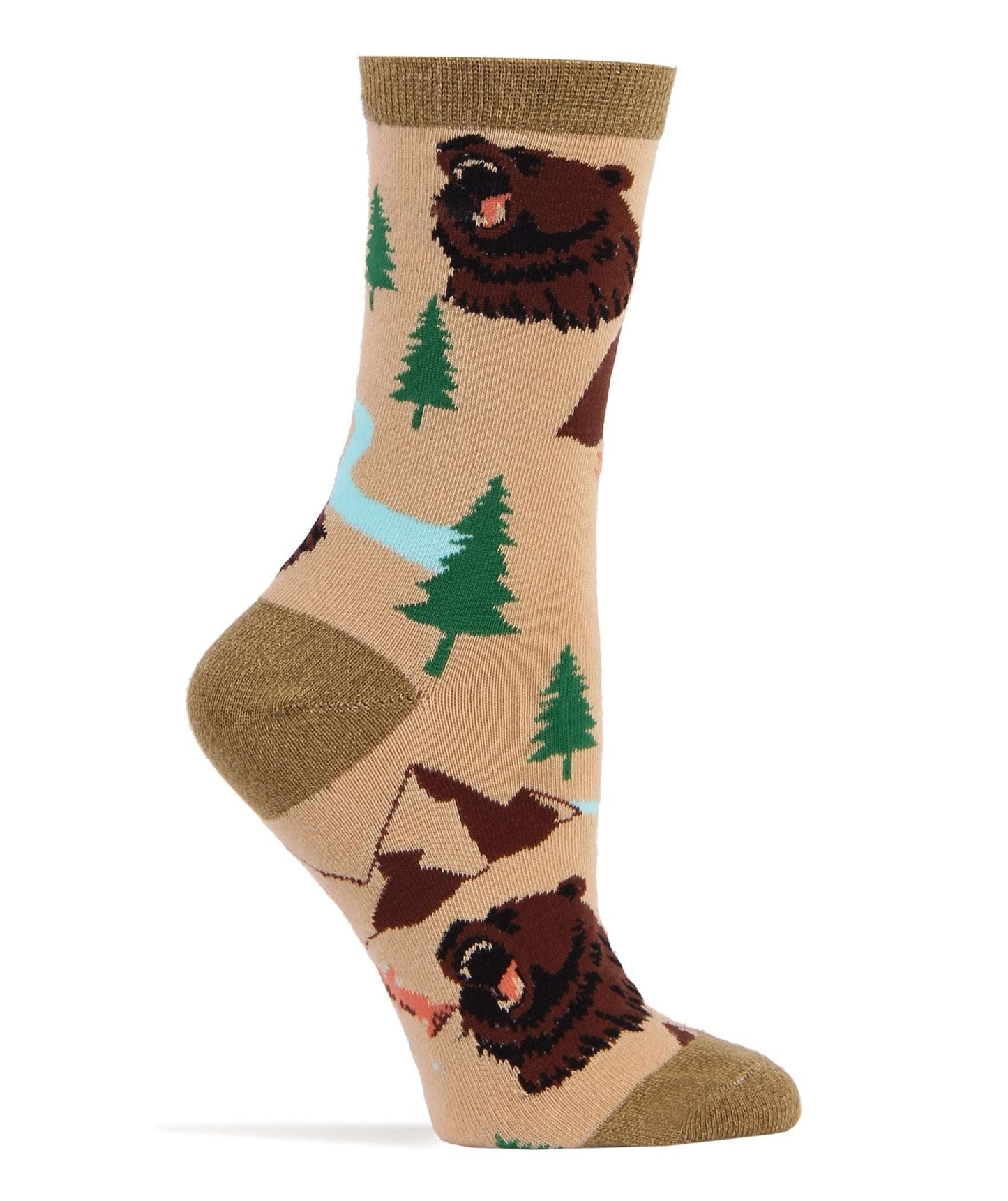 Women's Brown Bear Socks